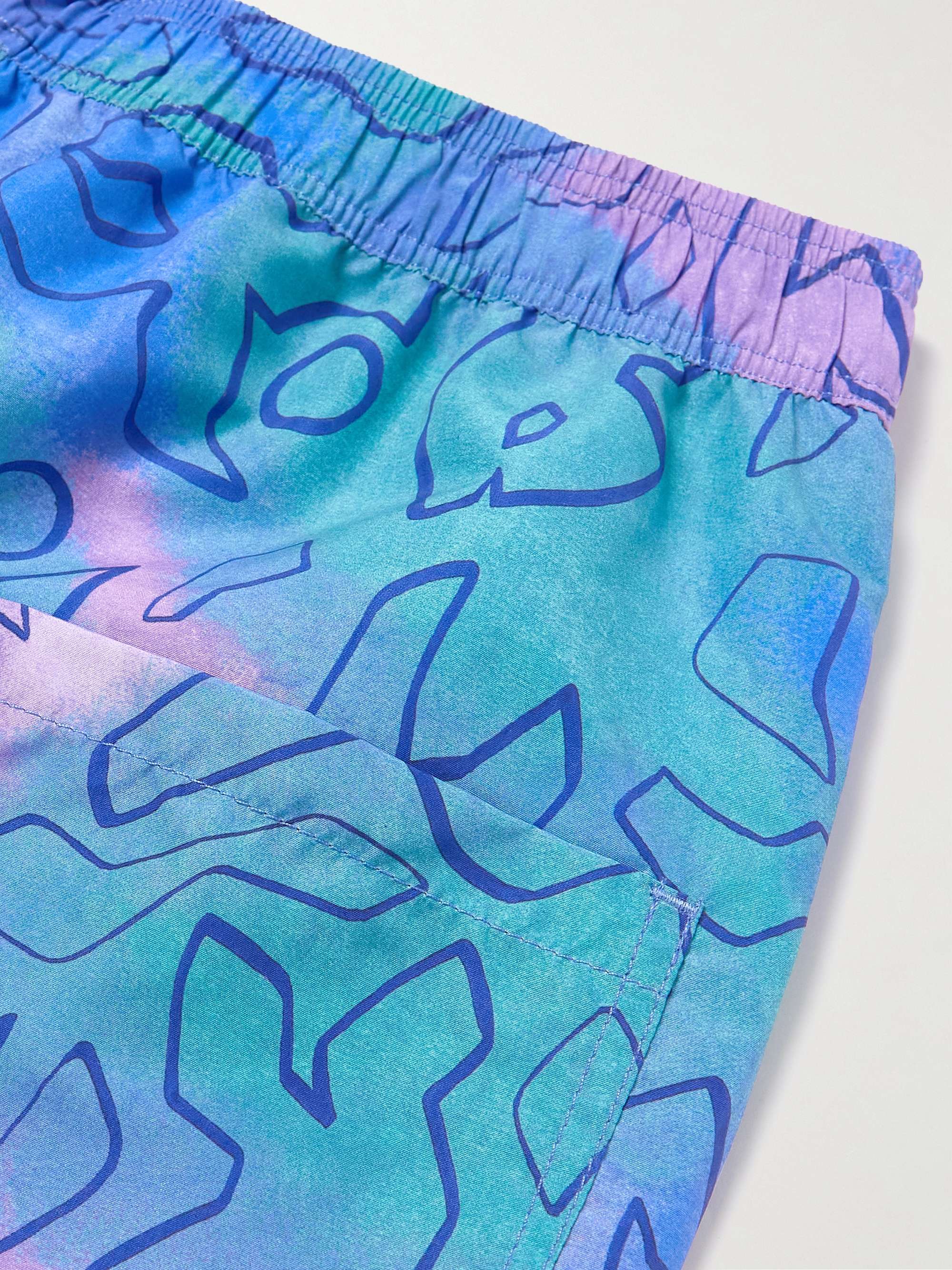 ISABEL MARANT Heloa Wide-Leg Long-Length Printed Swim Shorts