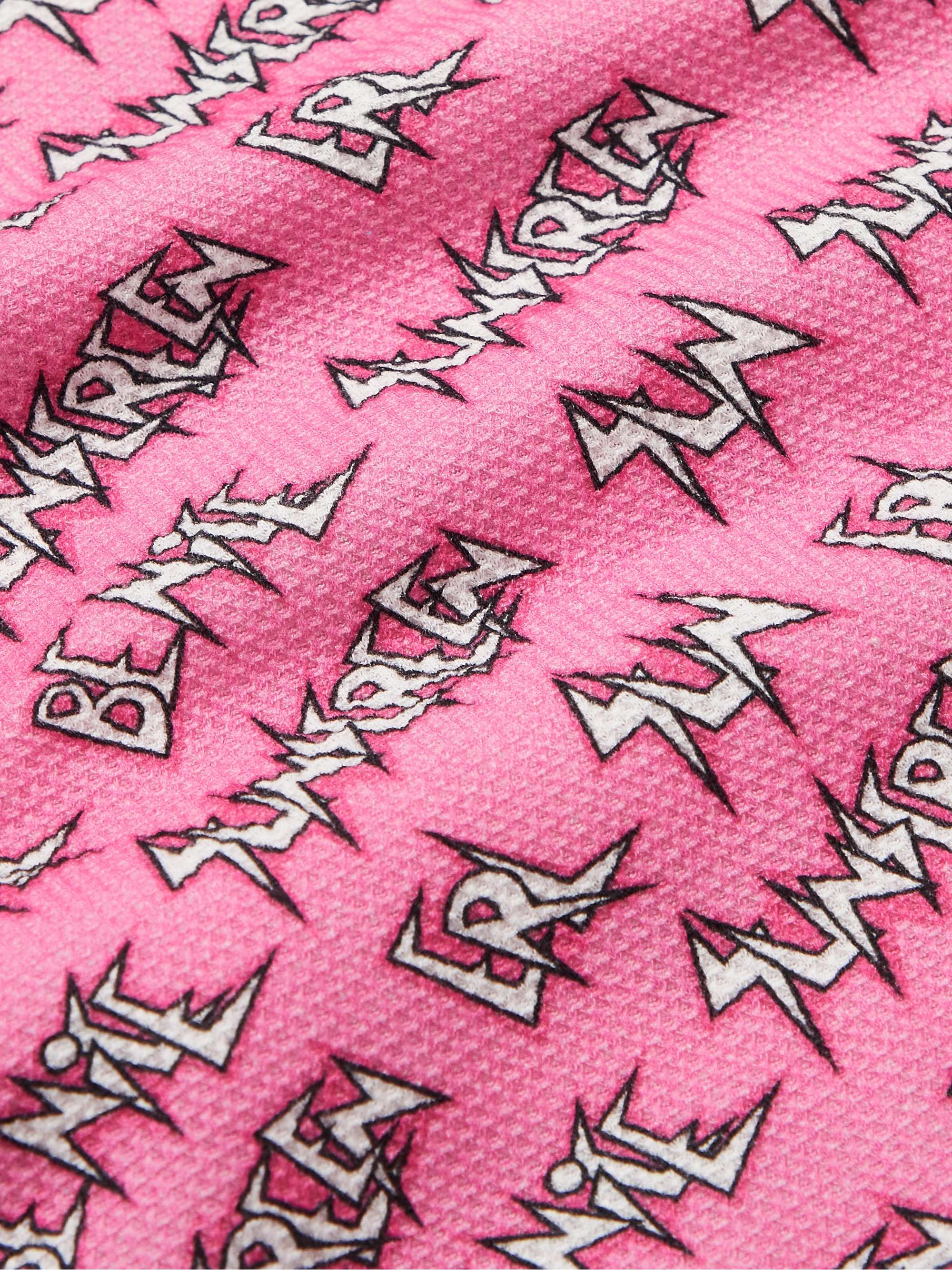 ERL KIDS Logo-Print Waffle-Knit Cotton T-Shirt