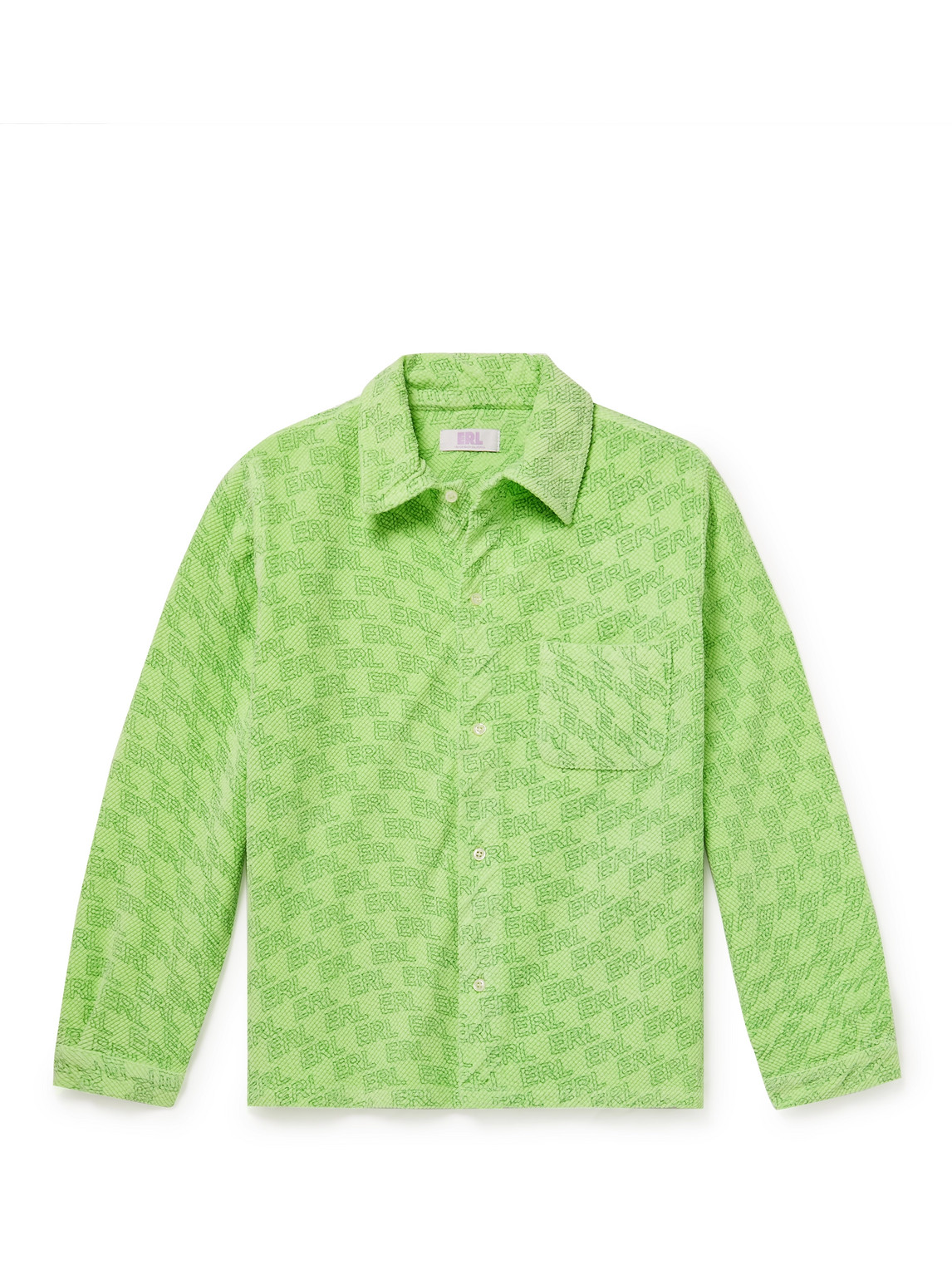 Logo-Print Cotton-Blend Corduroy Shirt