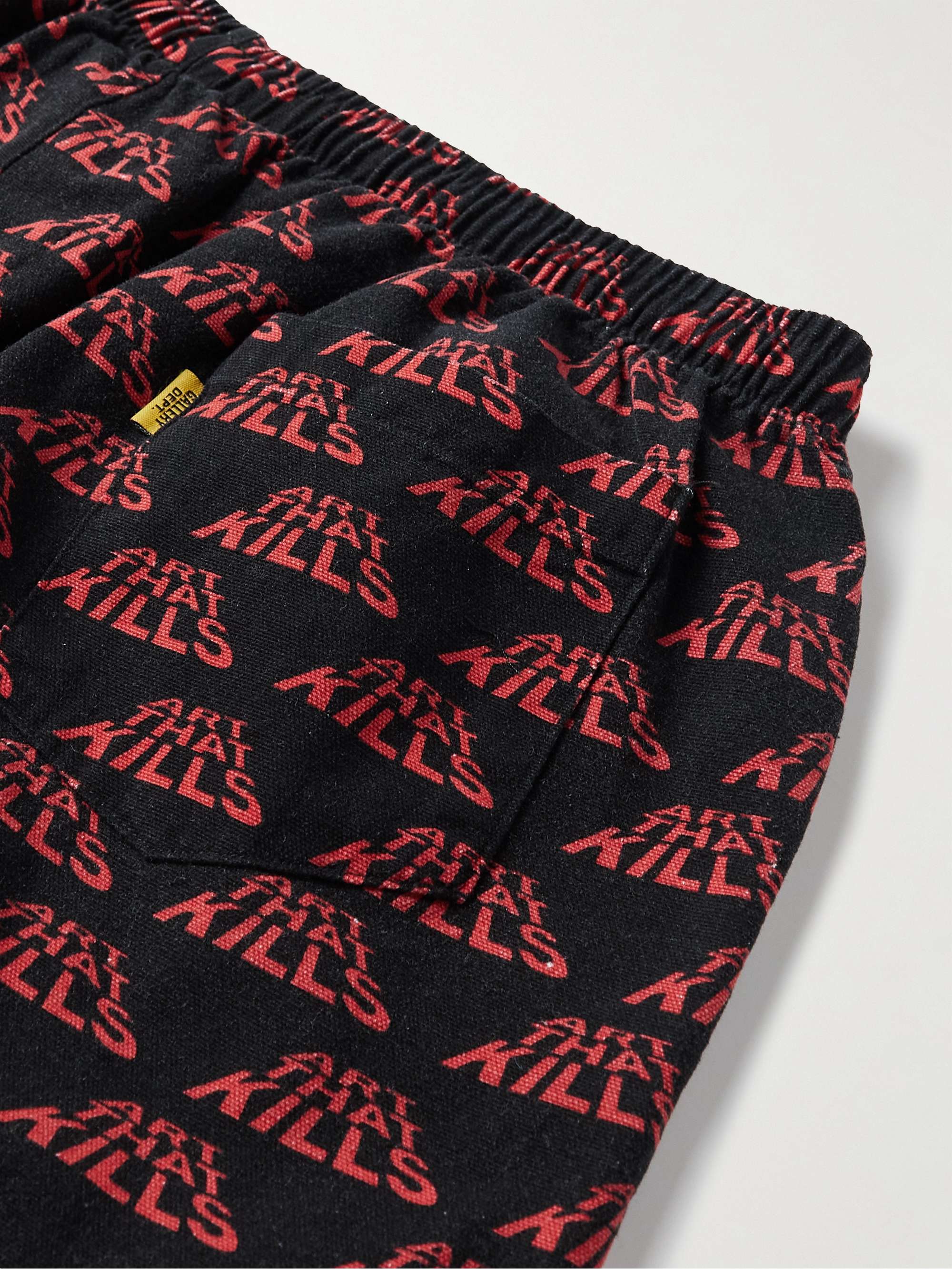 GALLERY DEPT. ATK Straight-Leg Printed Cotton-Canvas Drawstring Shorts