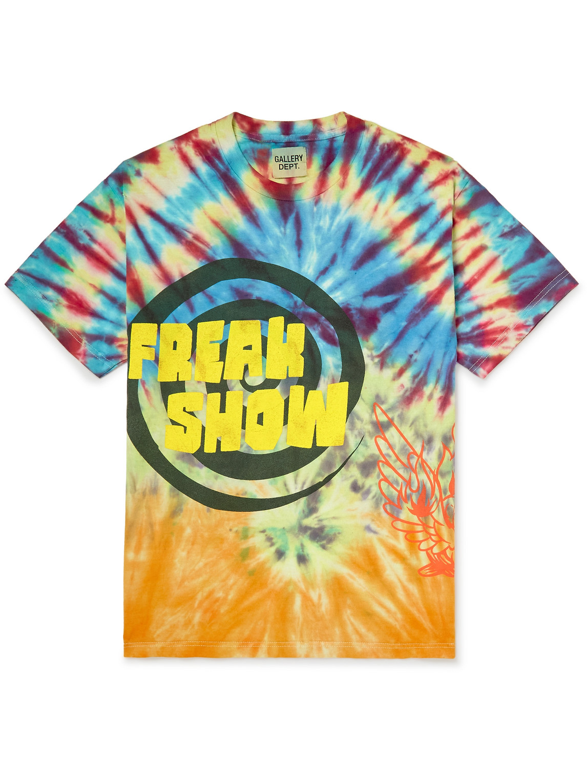 GALLERY DEPT. FREAK SHOW PRINTED TIE-DYED COTTON-JERSEY T-SHIRT