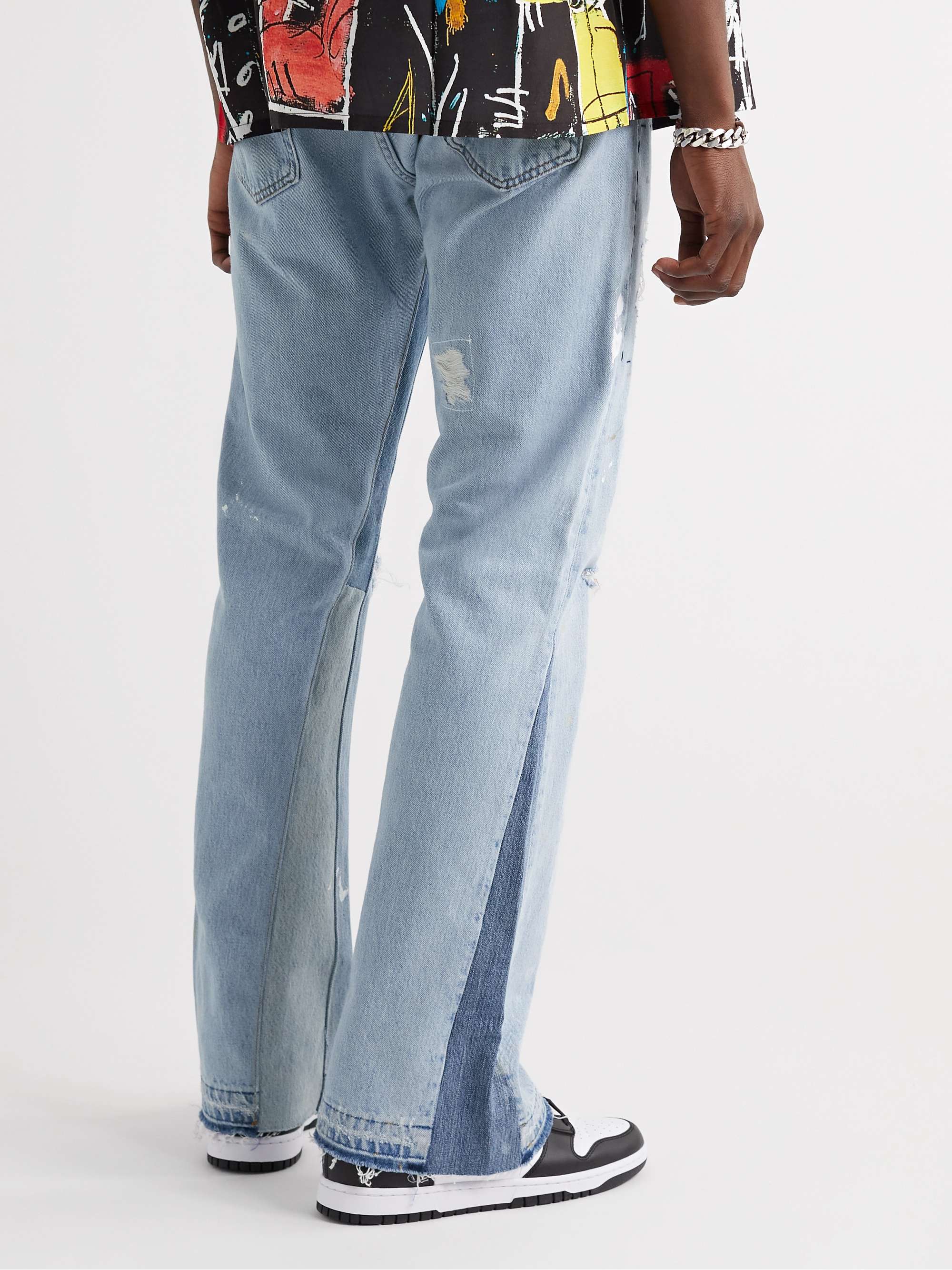 GALLERY DEPT. Indiana Flare Slim-Fit Distressed Jeans