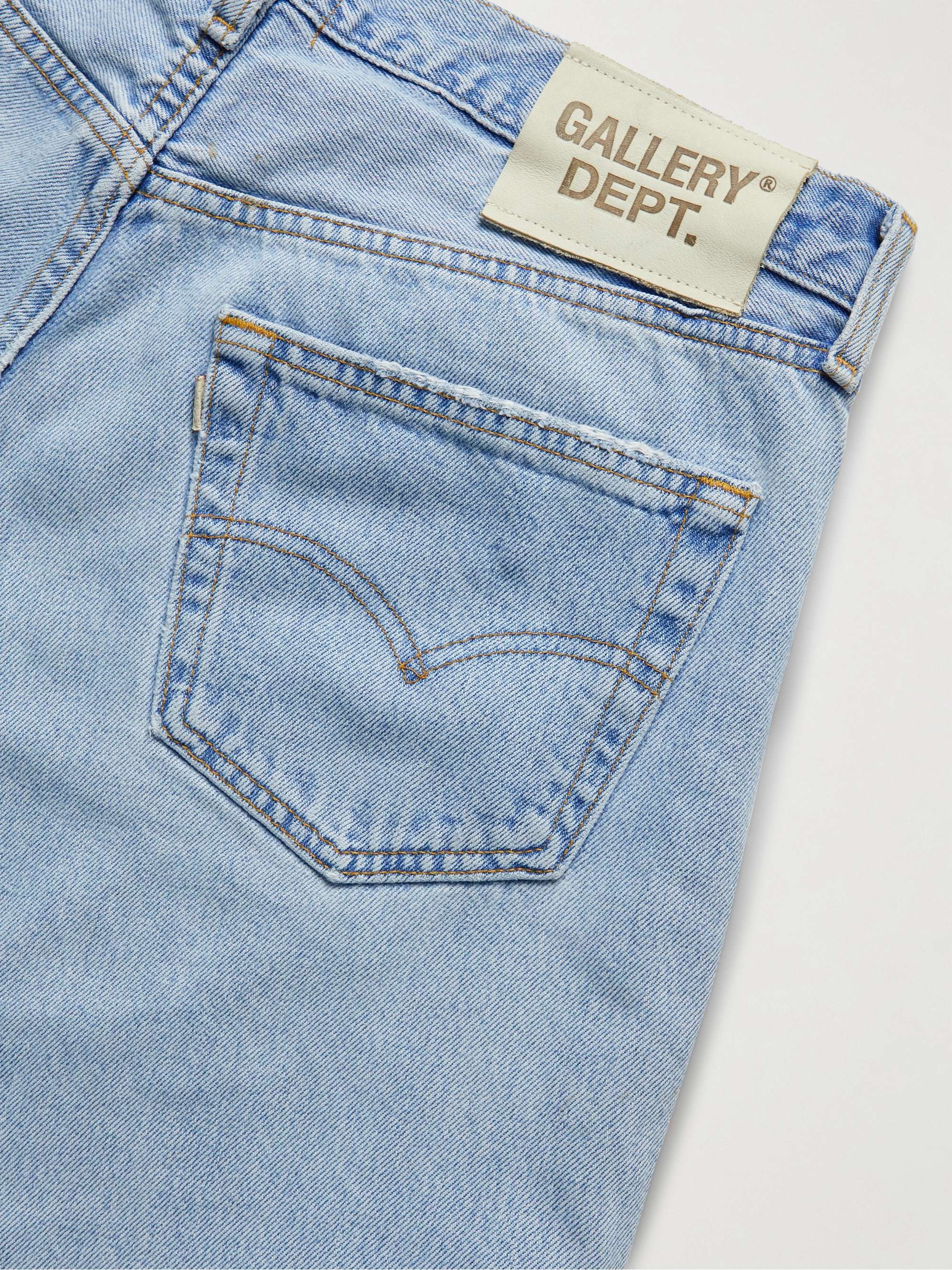 GALLERY DEPT. Indiana Flare Slim-Fit Distressed Jeans