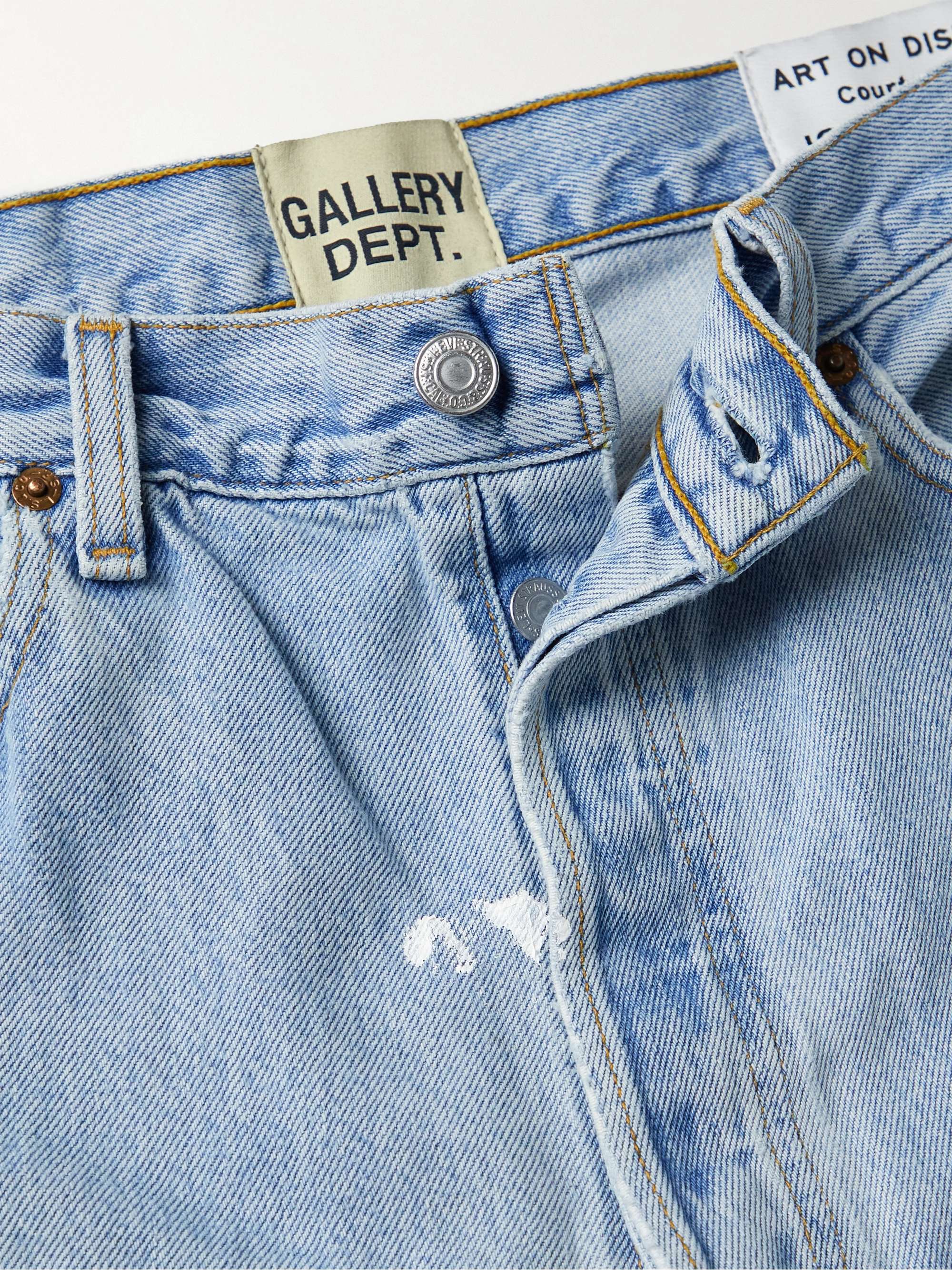 GALLERY DEPT. Indiana Flare Slim-Fit Distressed Jeans