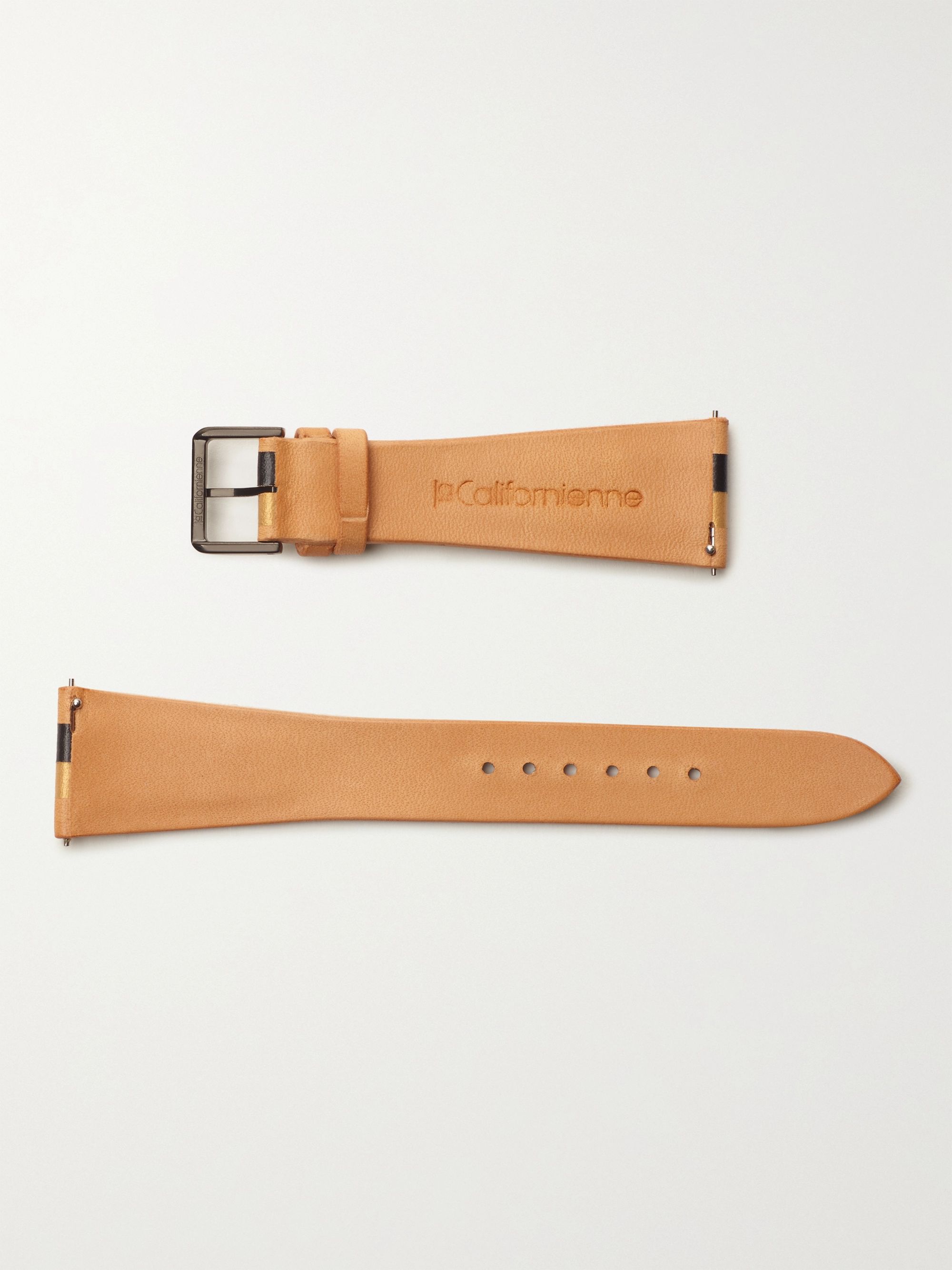 LA CALIFORNIENNE Roxy Striped Leather Watch Strap