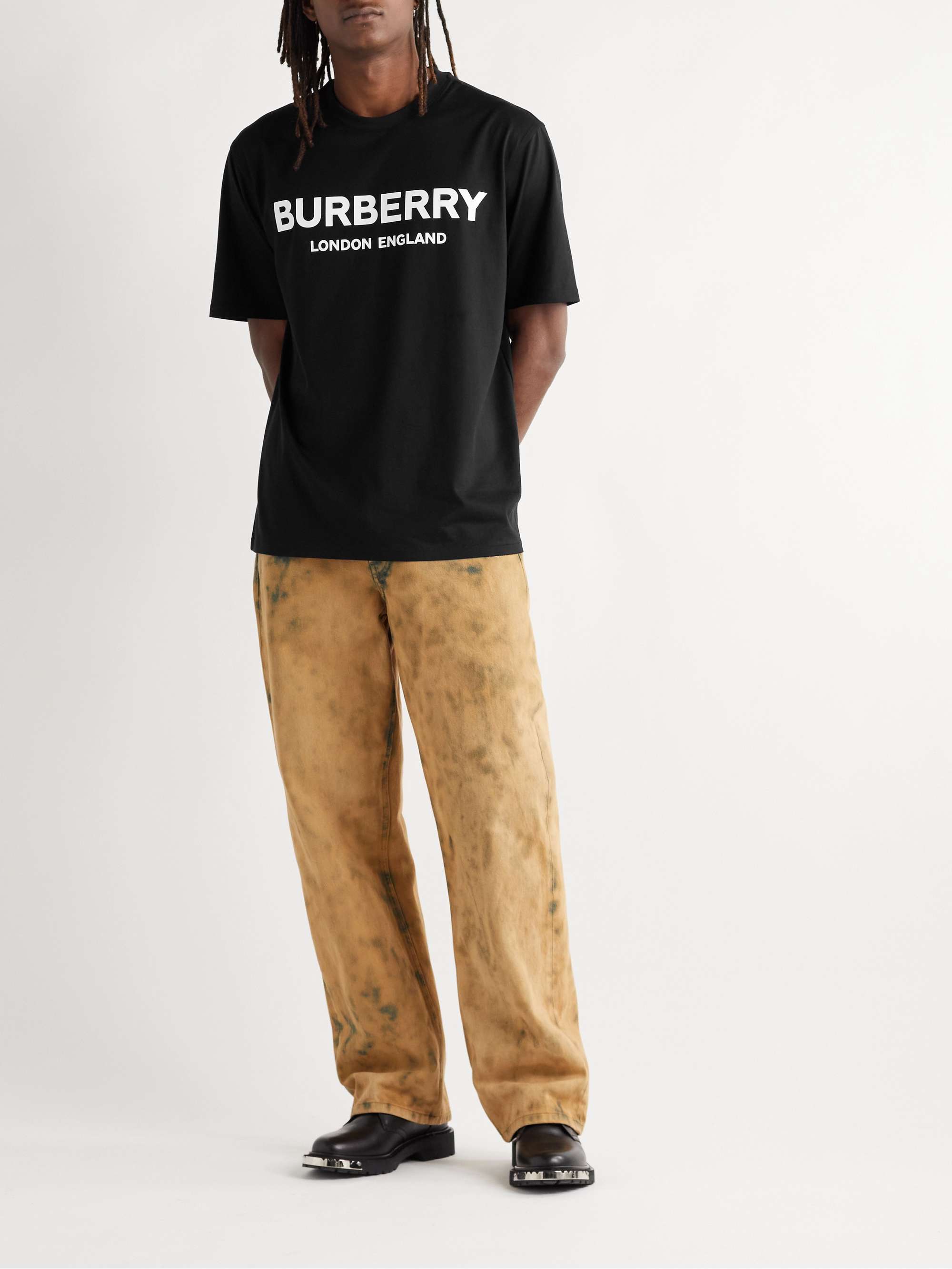 BURBERRY Logo-Print Cotton-Jersey T-Shirt