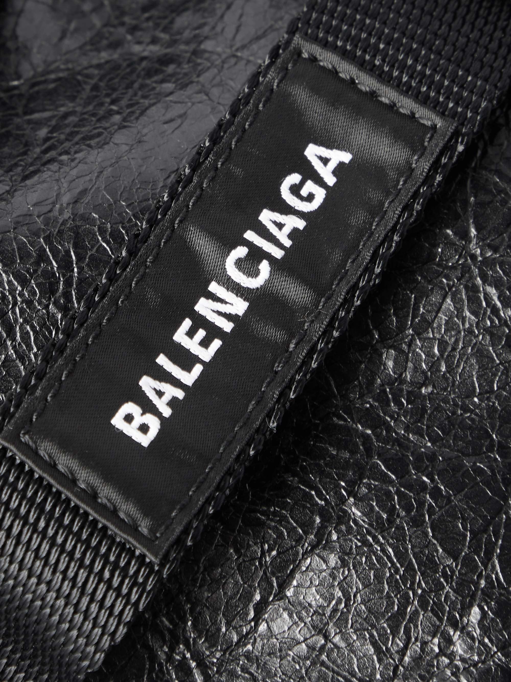 BALENCIAGA Creased-Leather Tote Bag