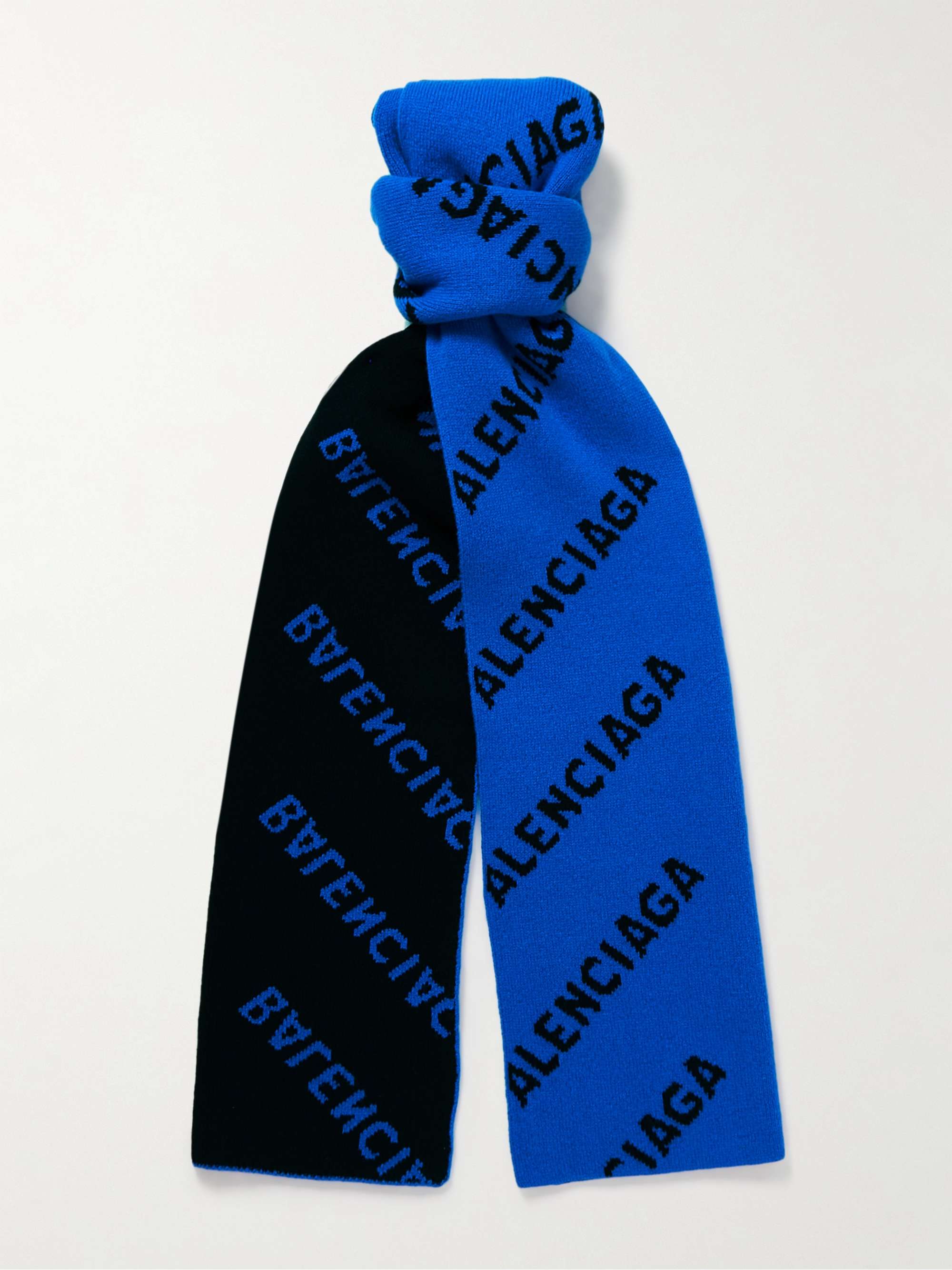 BALENCIAGA Logoprinted silktwill scarf  NETAPORTER