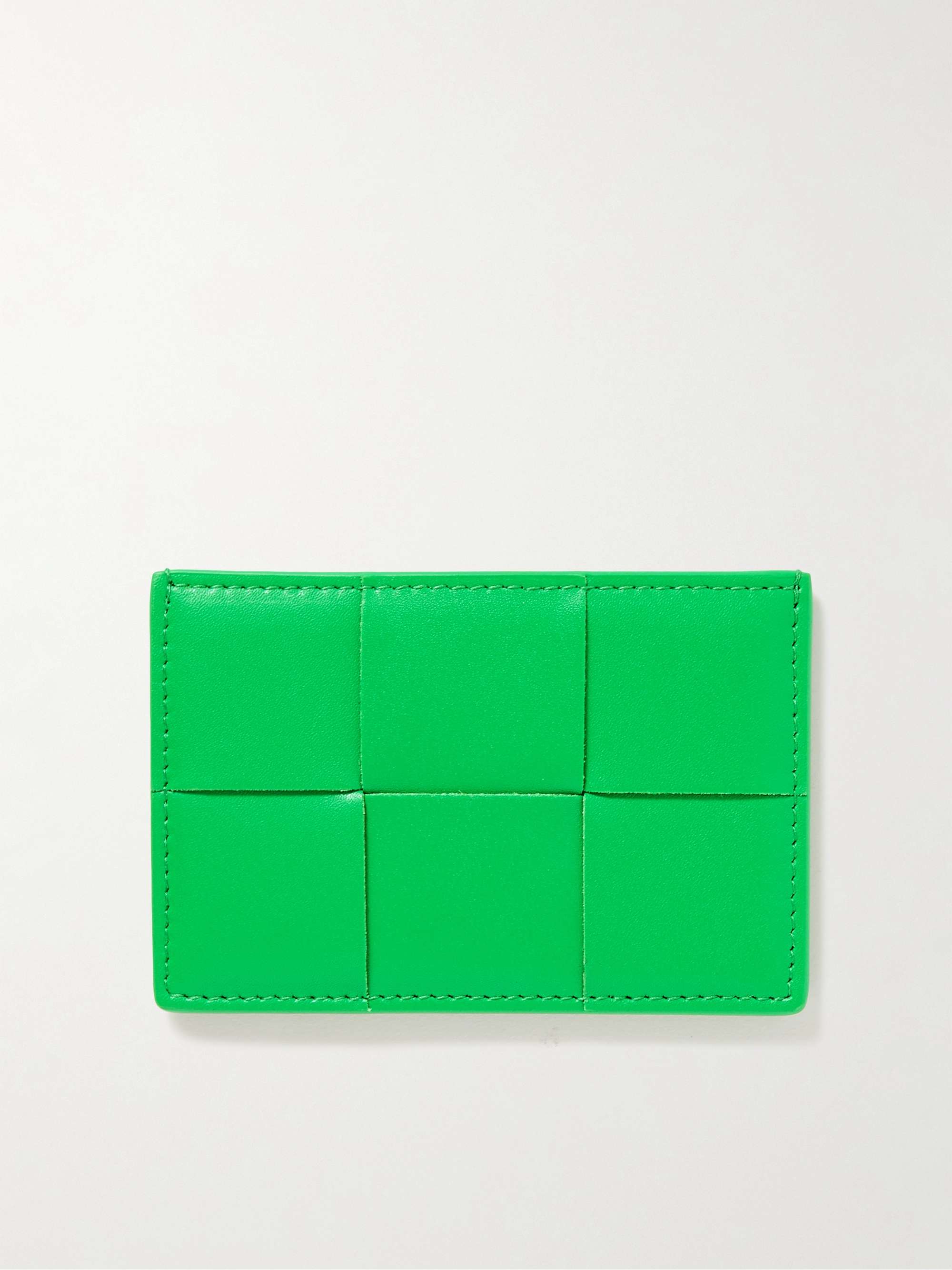 Cassette Intrecciato Full-Grain Leather Cardholder