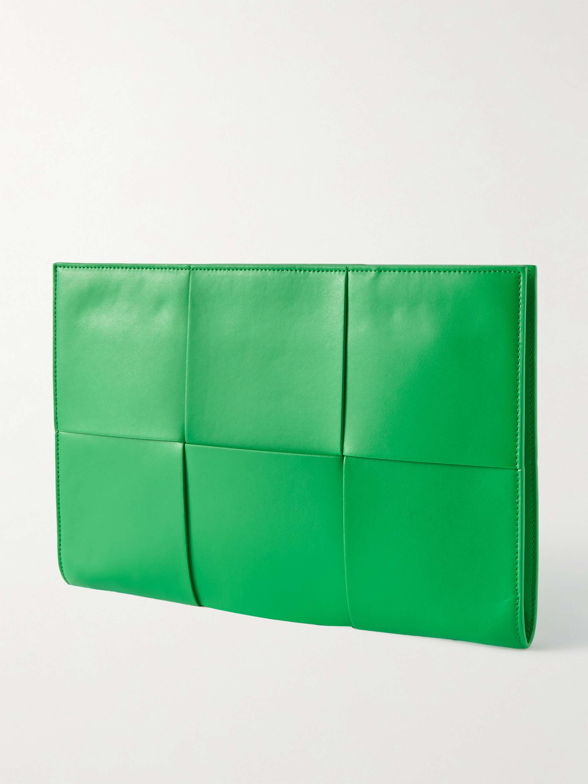 BOTTEGA VENETA Large Intrecciato Leather Zip-Around Pouch