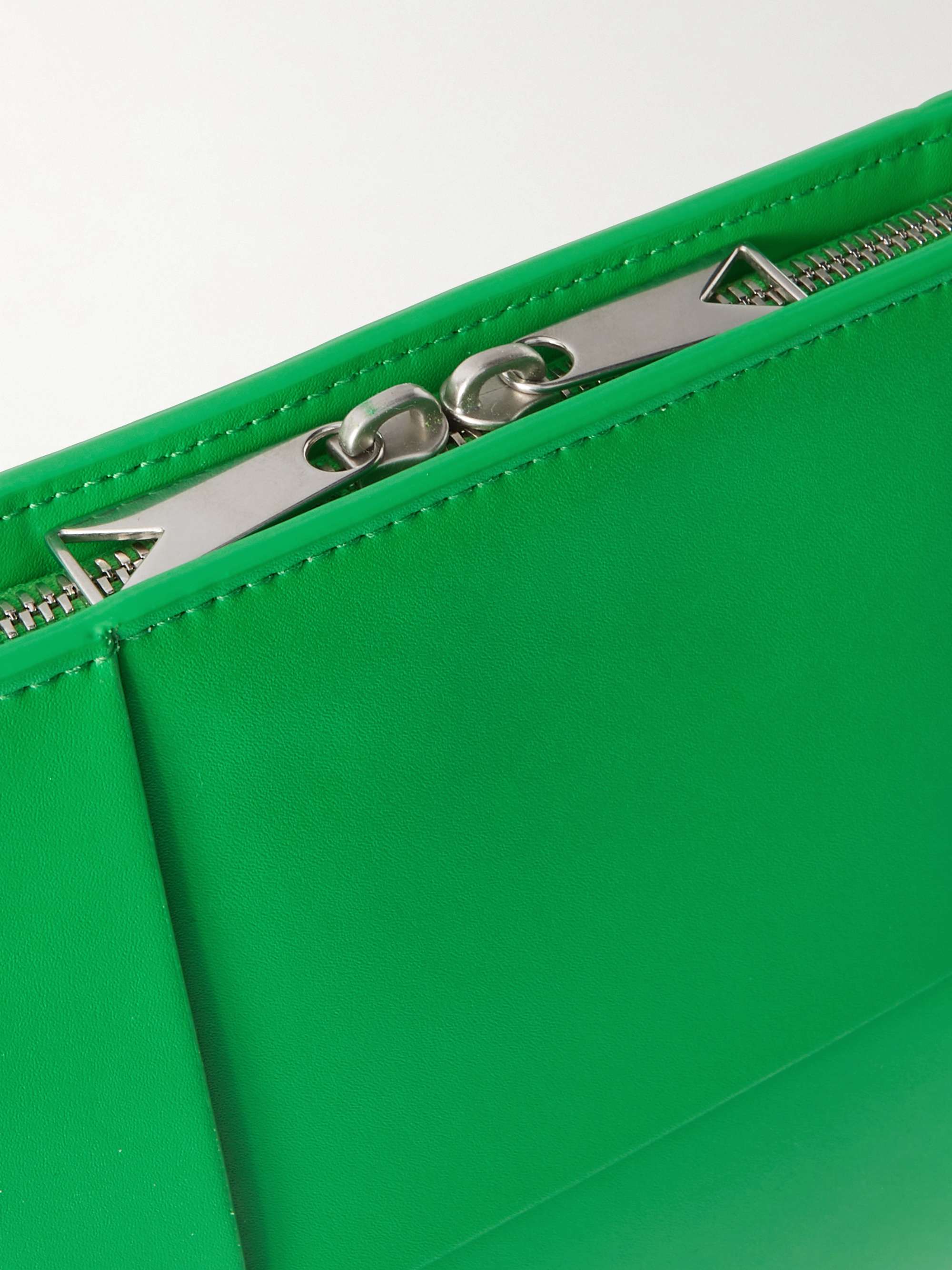 BOTTEGA VENETA Large Intrecciato Leather Zip-Around Pouch