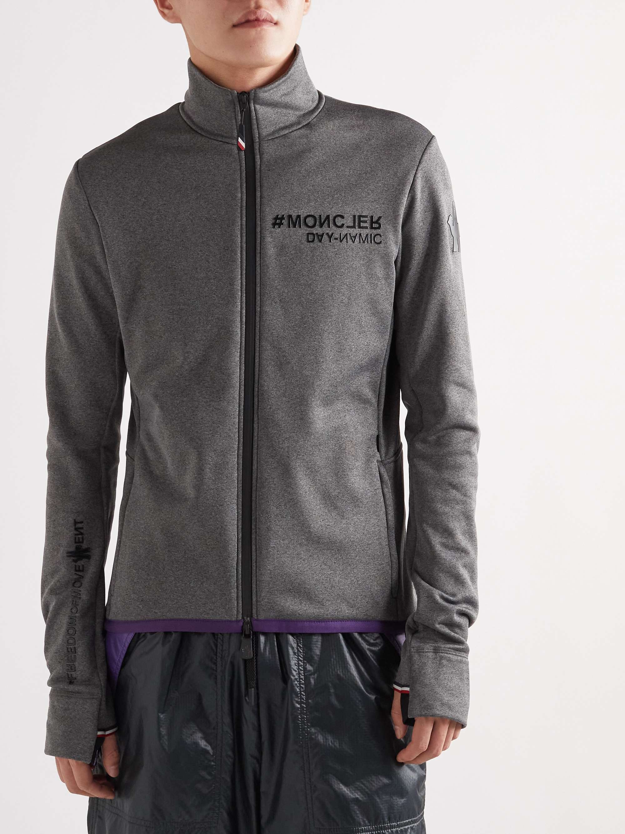 MONCLER GRENOBLE Day-Namic Convertible Layered Mesh, Ripstop and Stretch-Jersey Zip-Up Hoodie