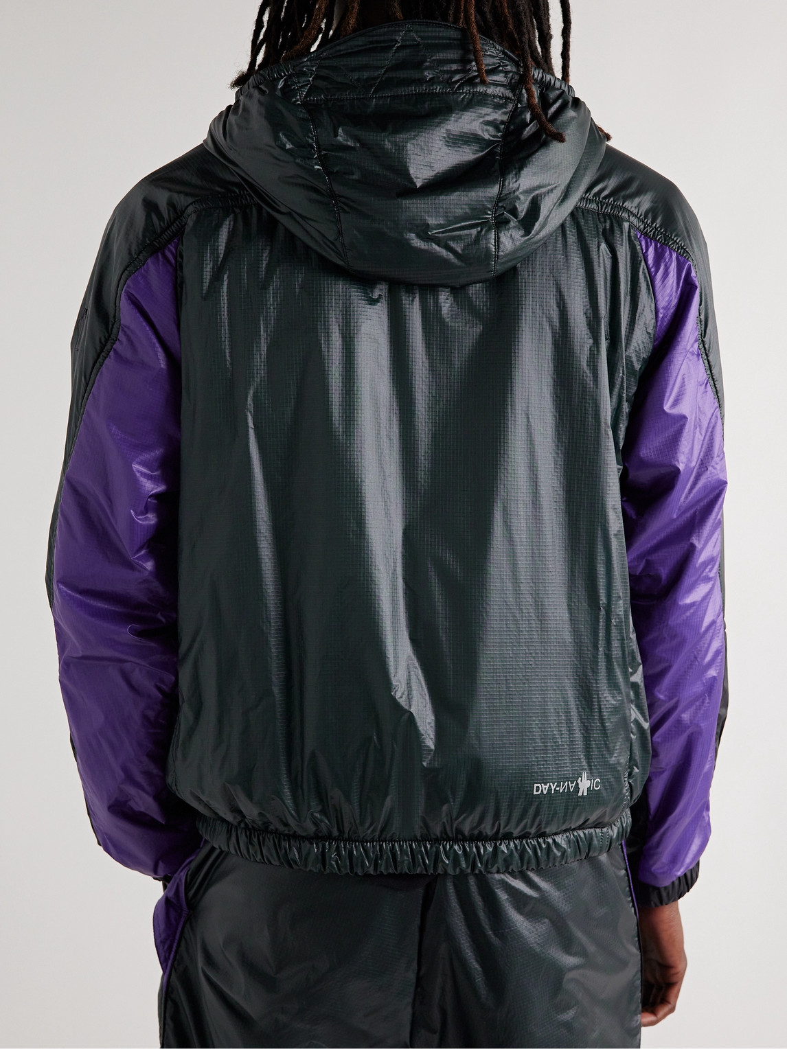 Moncler Peyrus Hooded Sports Jacket In Blue