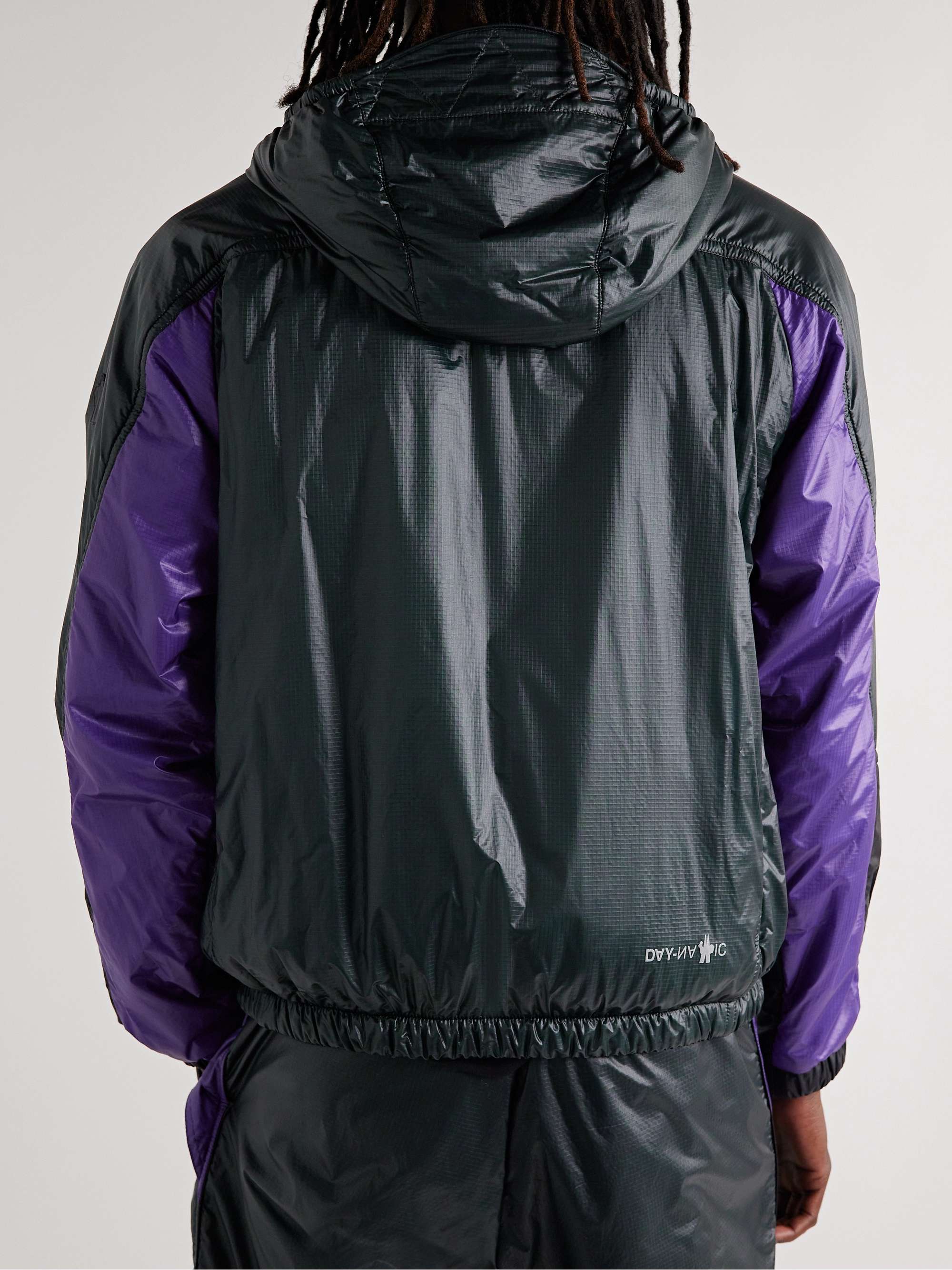 MONCLER GRENOBLE Peyrus Colour-Block Padded Ripstop Hooded Jacket