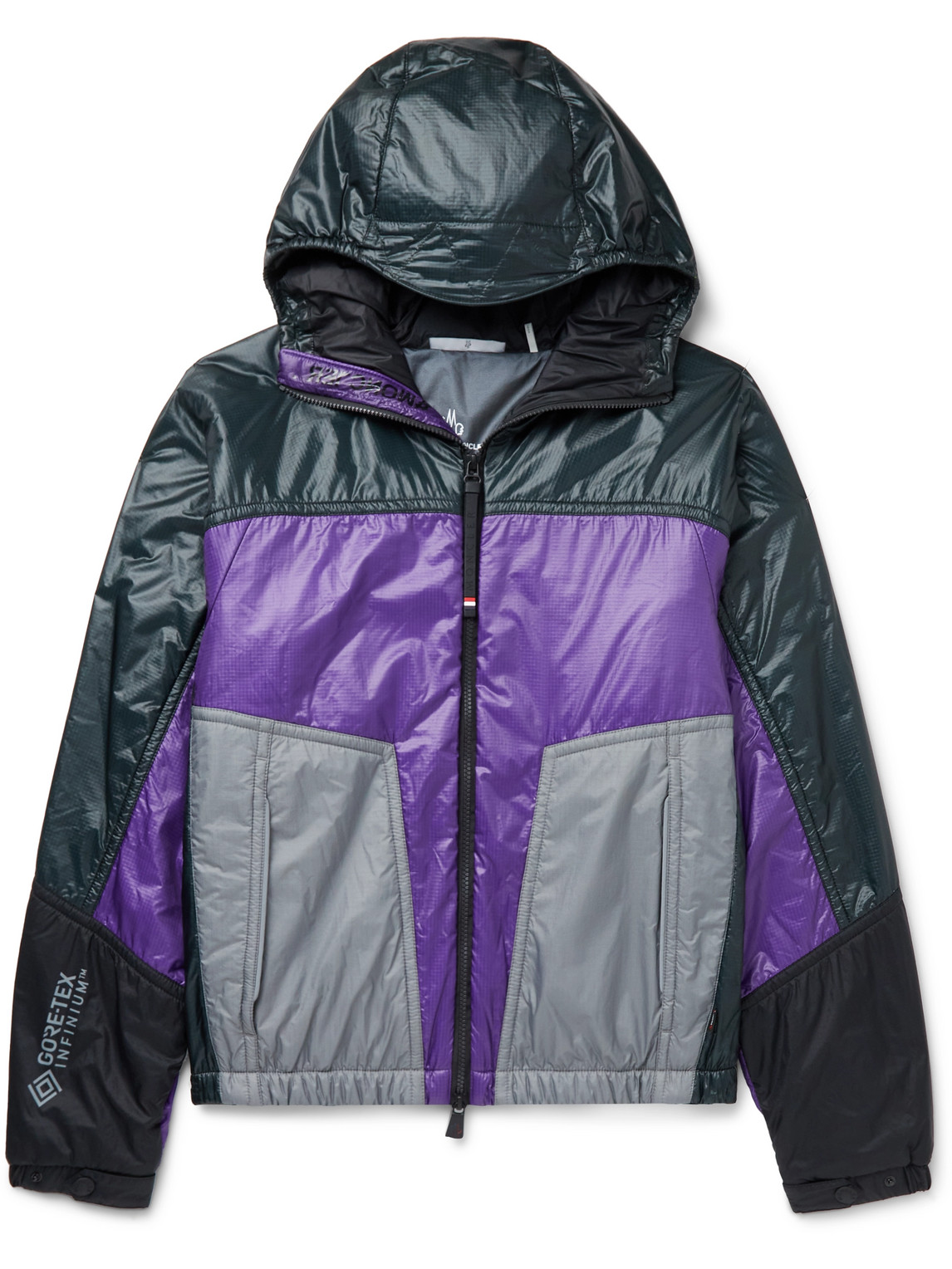 Moncler Peyrus Hooded Sports Jacket In Blue