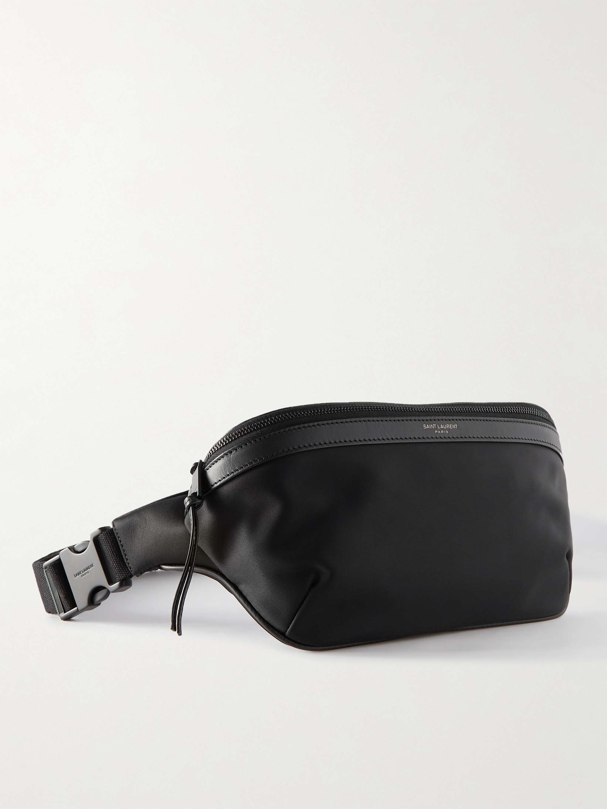 Leather Belt Bag in Black - Saint Laurent