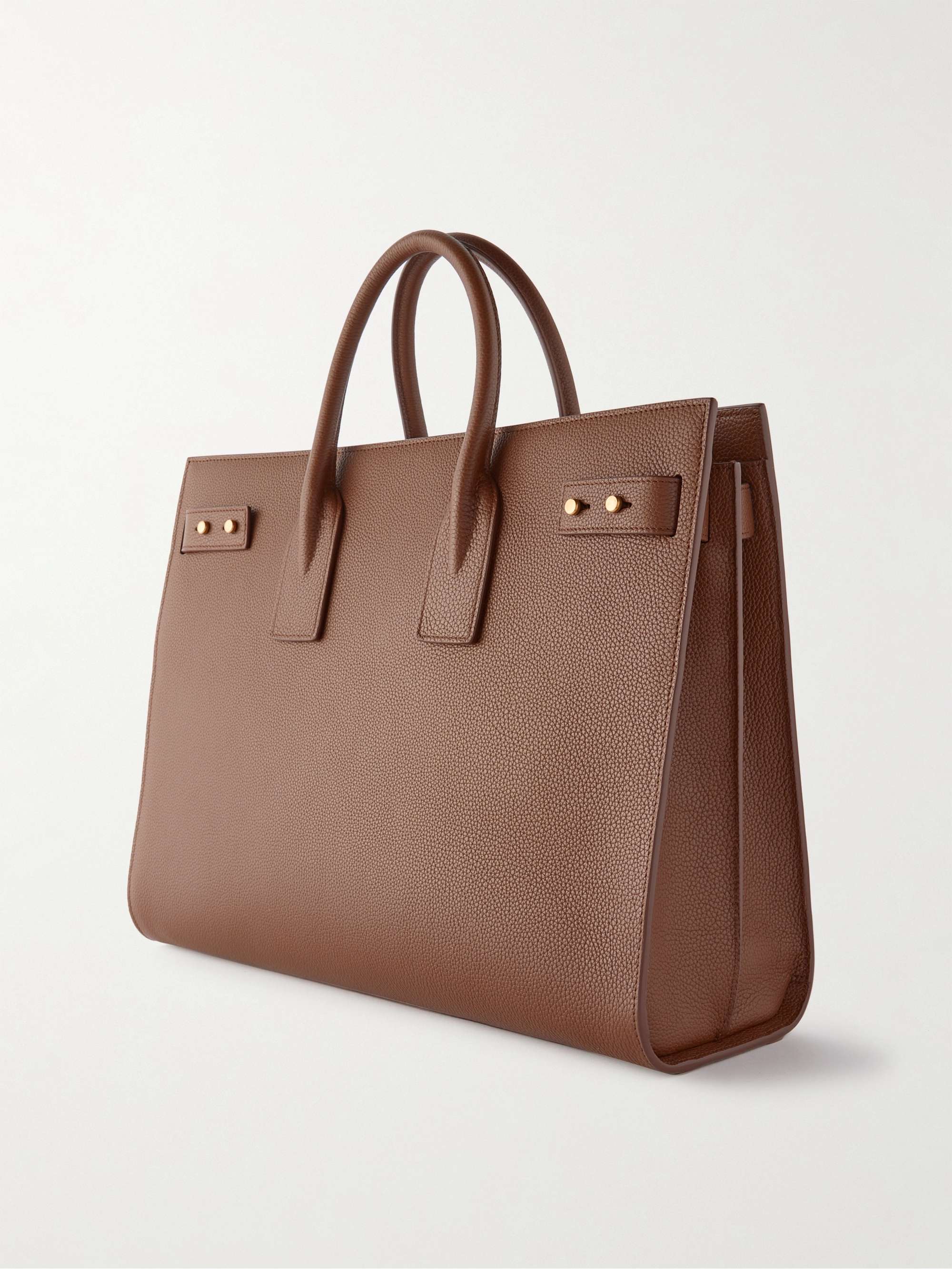 SAINT LAURENT Sac de Jour Large Full-Grain Leather Tote Bag