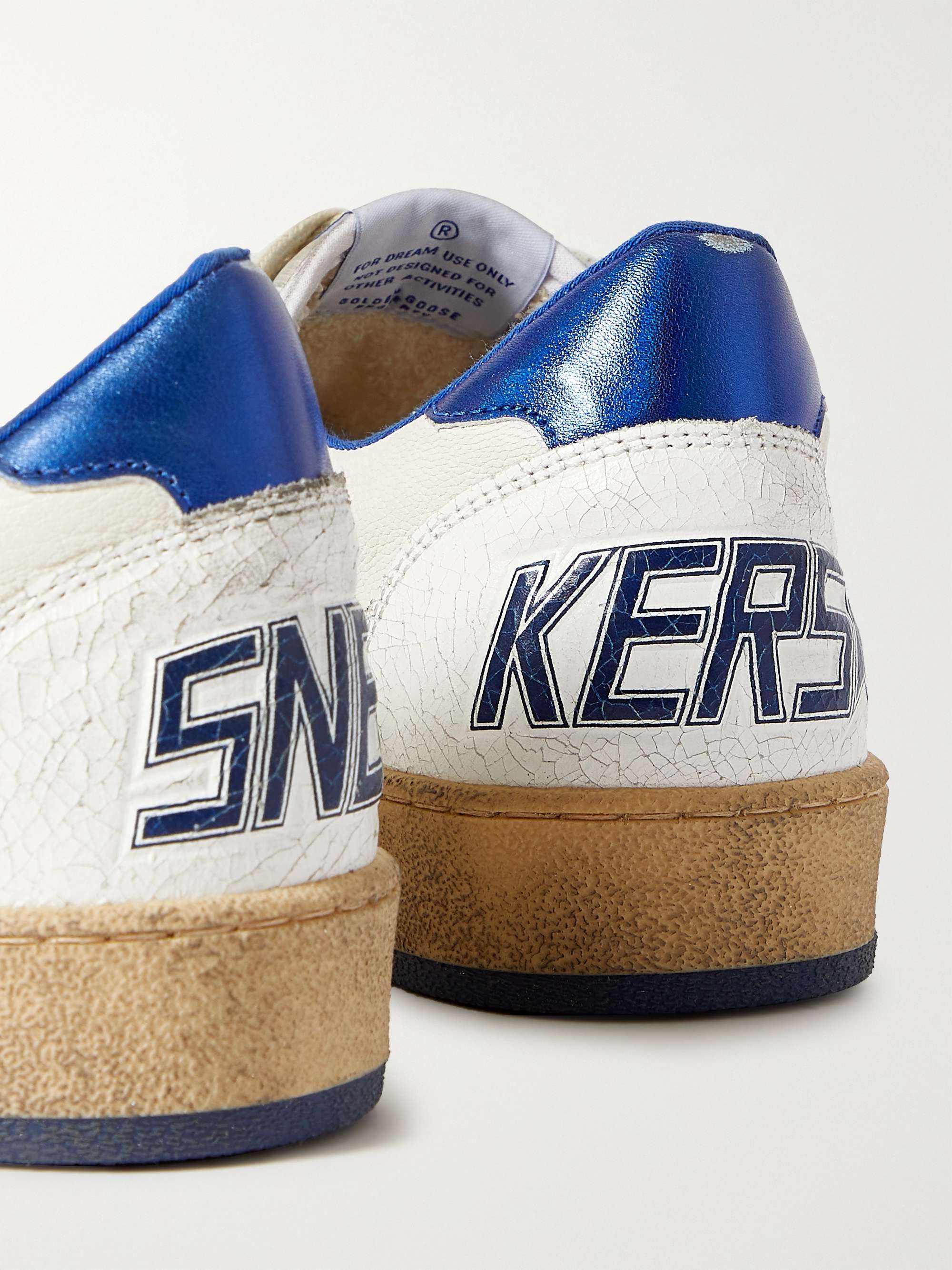 GOLDEN GOOSE Ball Star Distressed Leather Sneakers