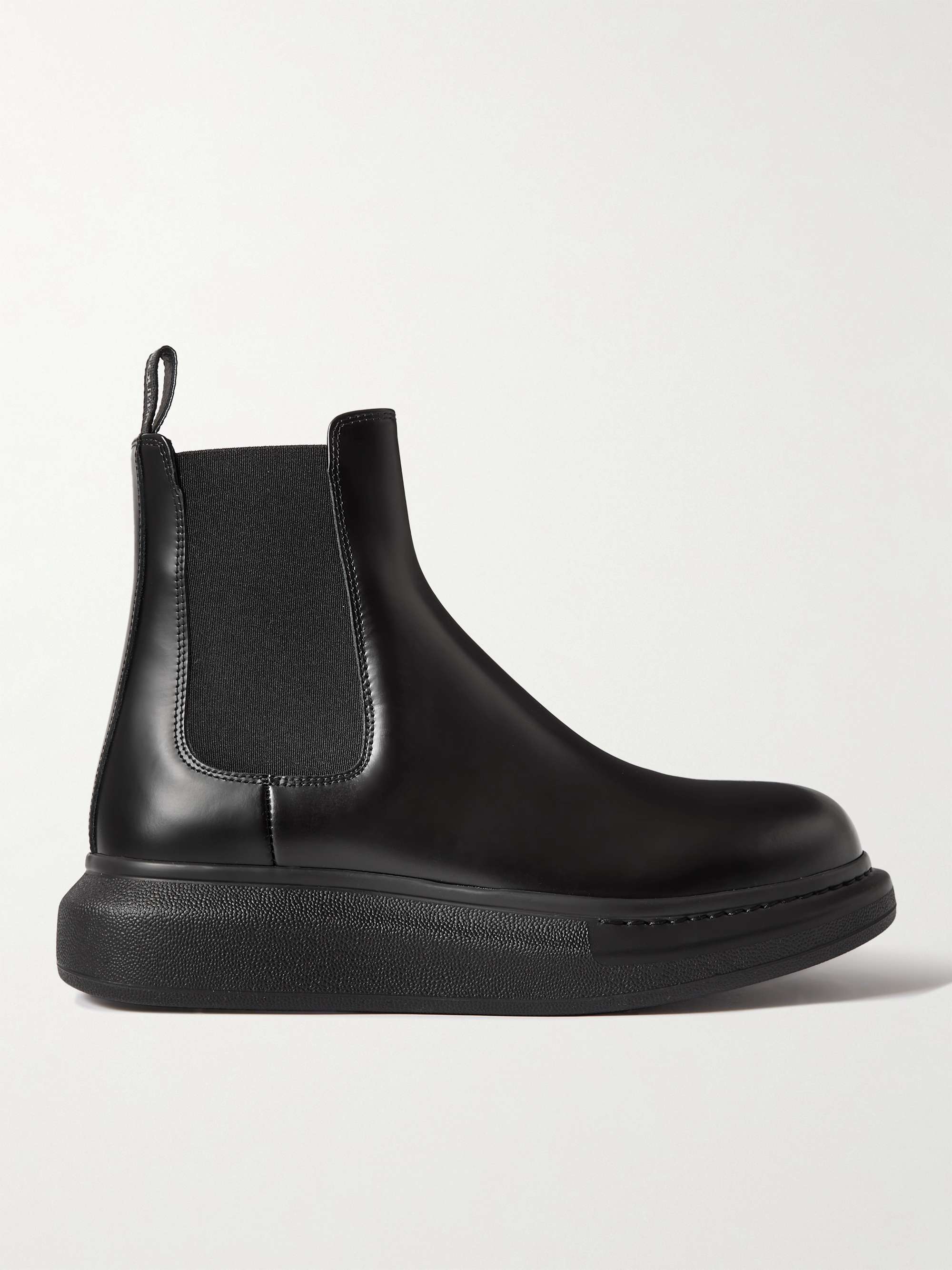 ALEXANDER MCQUEEN Hybrid Leather Chelsea Boots for Men | MR PORTER