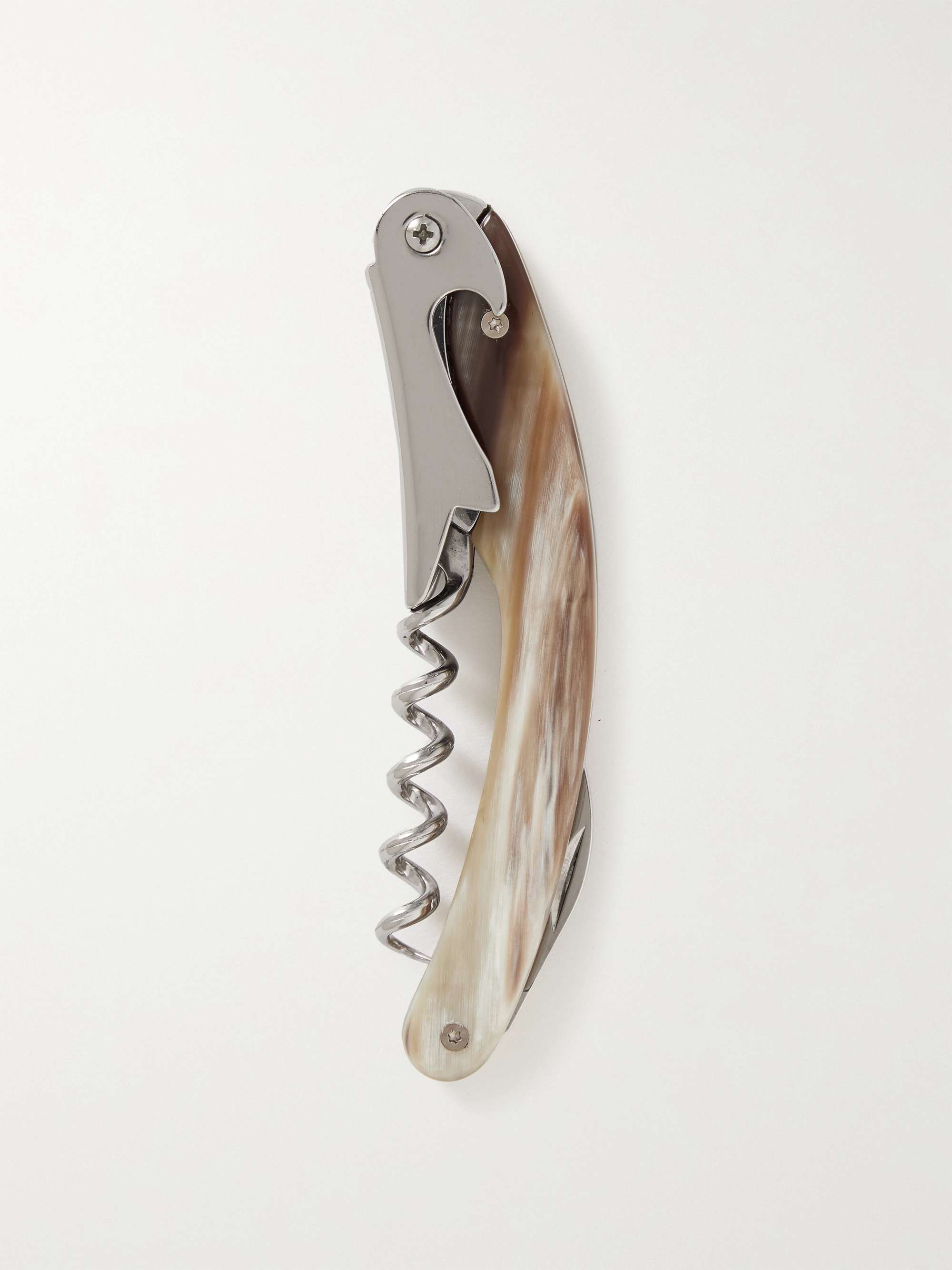 BRUNELLO CUCINELLI Stainless Steel and Horn Corkscrew