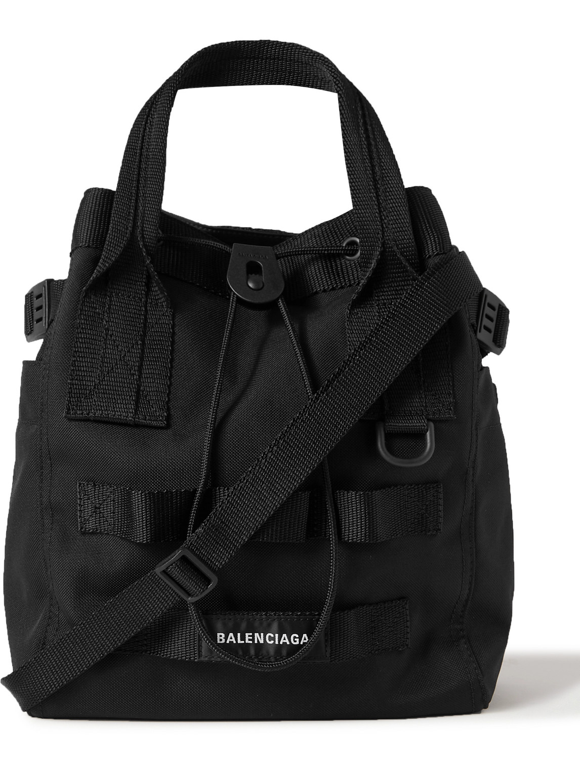 Balenciaga Army Small Recycled Canvas Tote Bag In Black