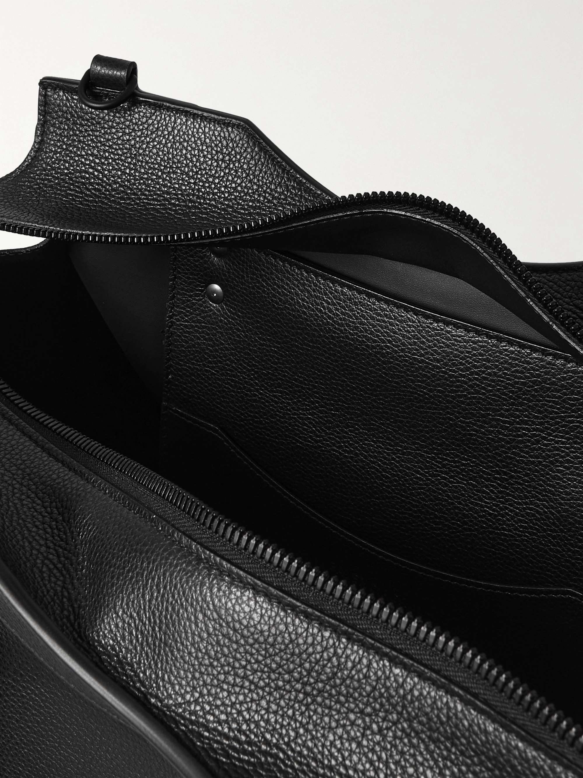 BALENCIAGA Neo Classic City Studded Full-Grain Leather Messenger Bag