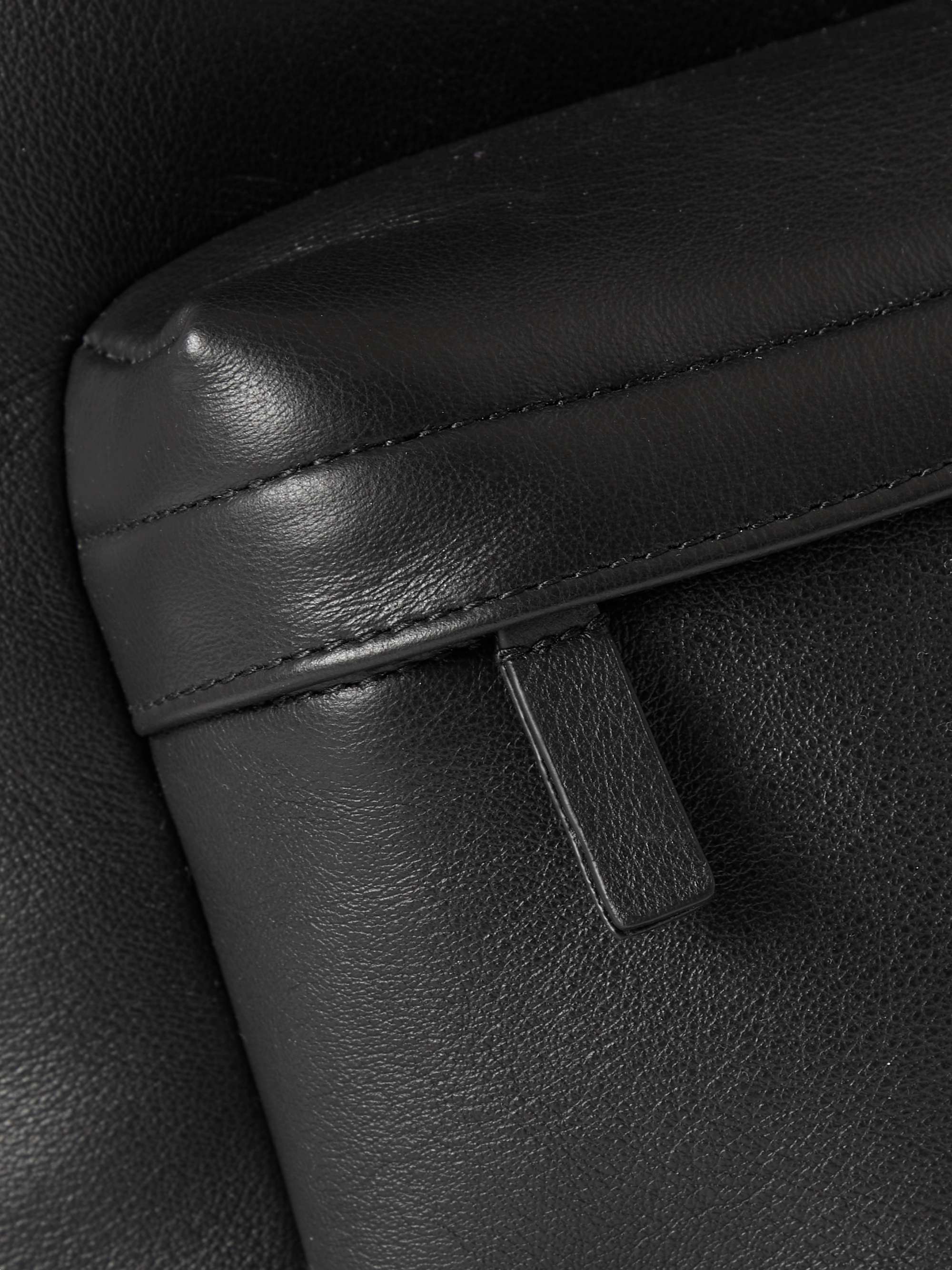 BALENCIAGA Logo-Print Leather Backpack