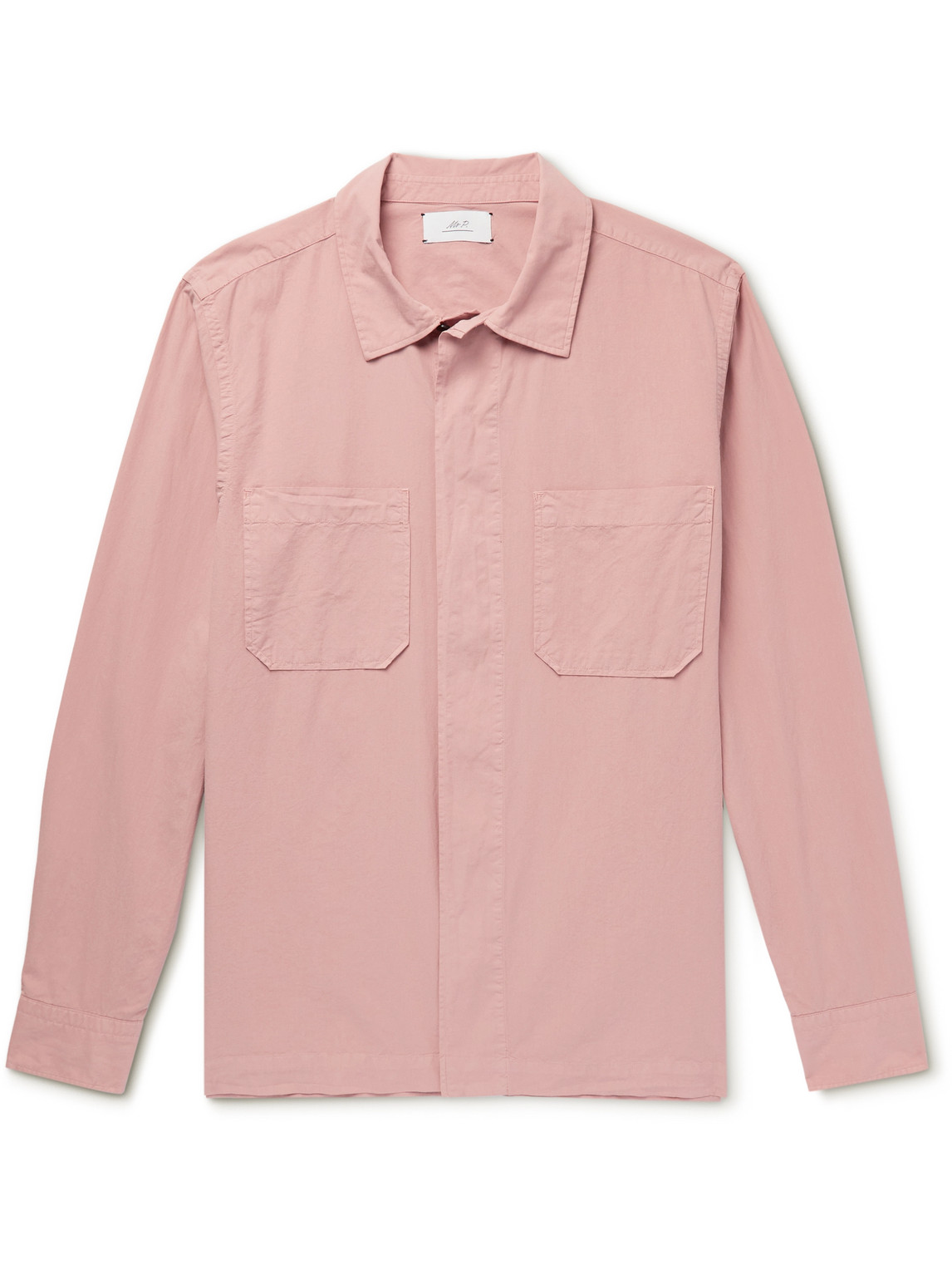 Mr P. - Cotton-Ripstop Shirt - Men - Pink - XS