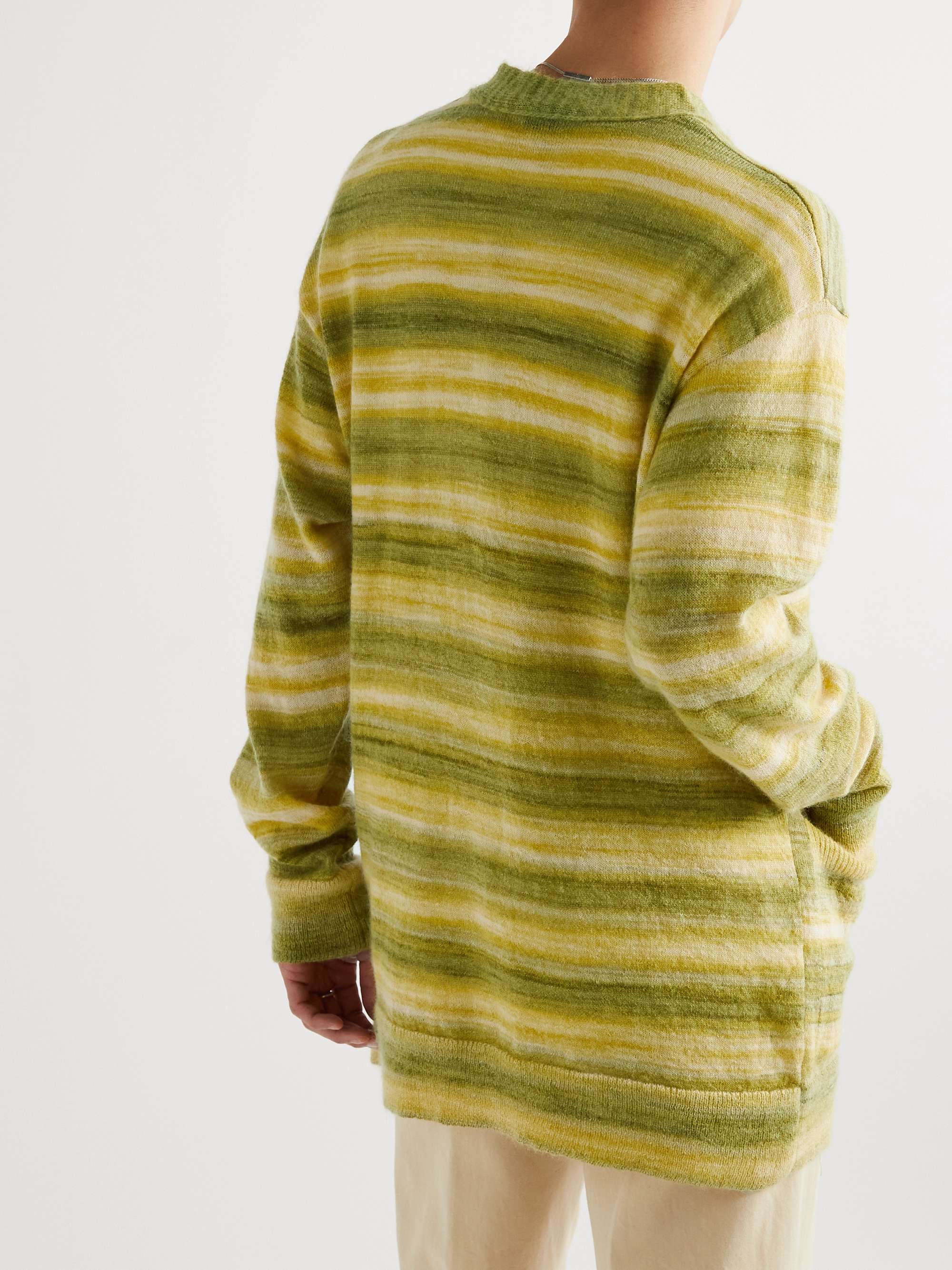 DRIES VAN NOTEN Space-Dyed Knitted Cardigan
