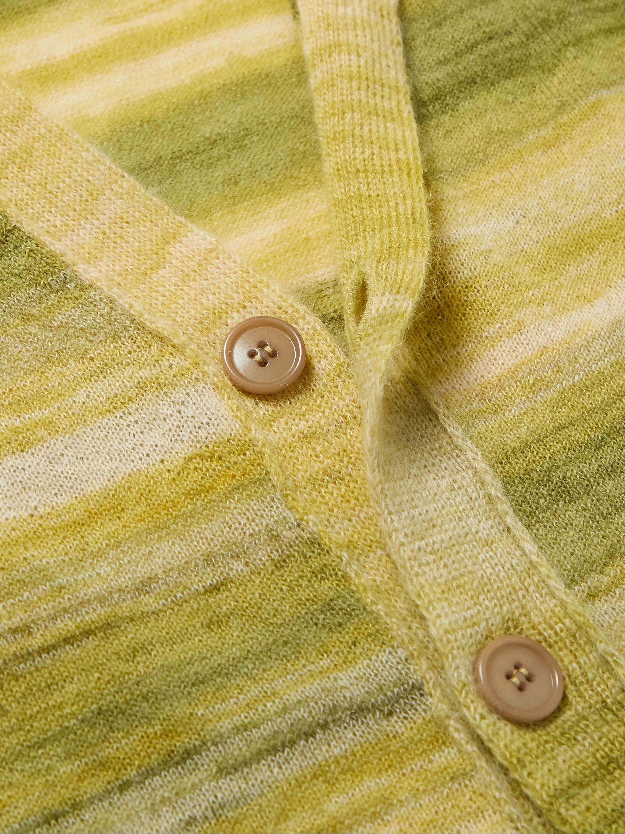 DRIES VAN NOTEN Space-Dyed Knitted Cardigan