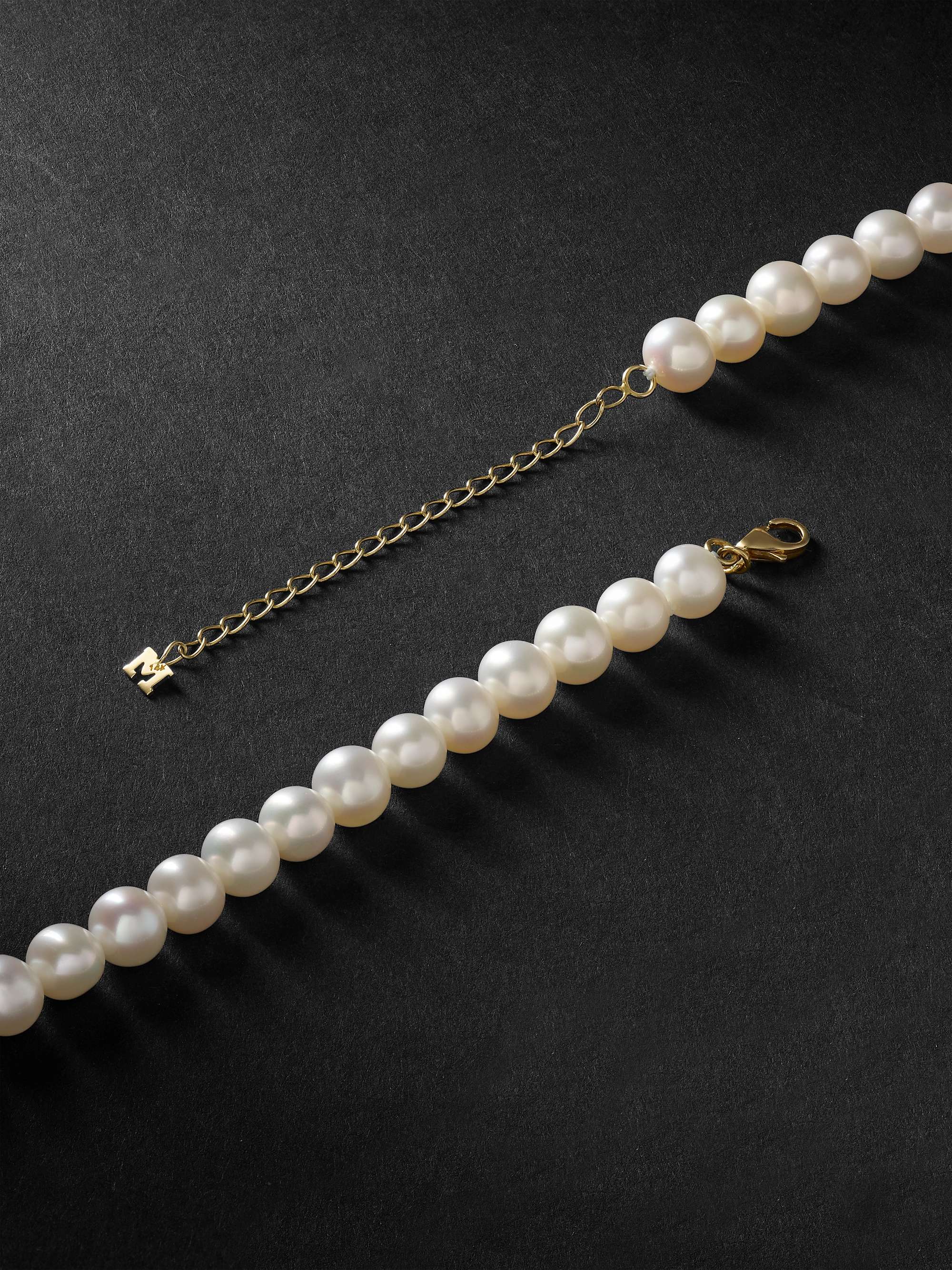 MATEO Gold Pearl Necklace
