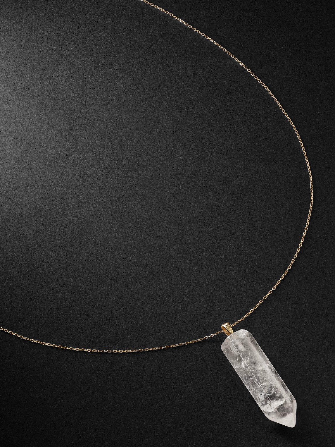 Mateo Gold Quartz Pendant Necklace