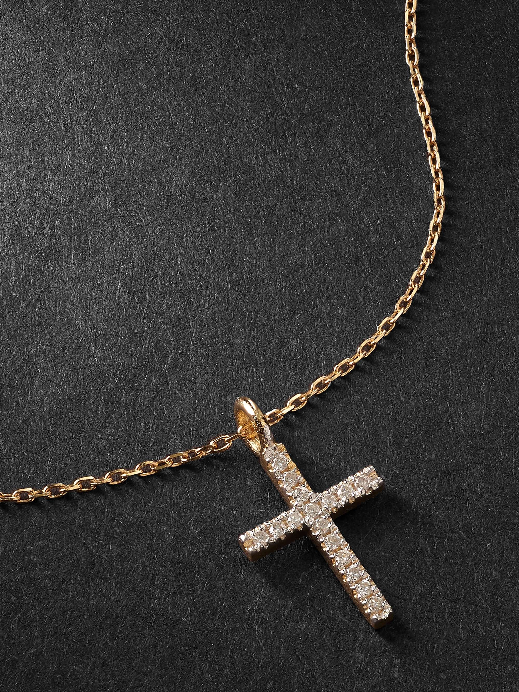 MATEO Gold Diamond Pendant Necklace