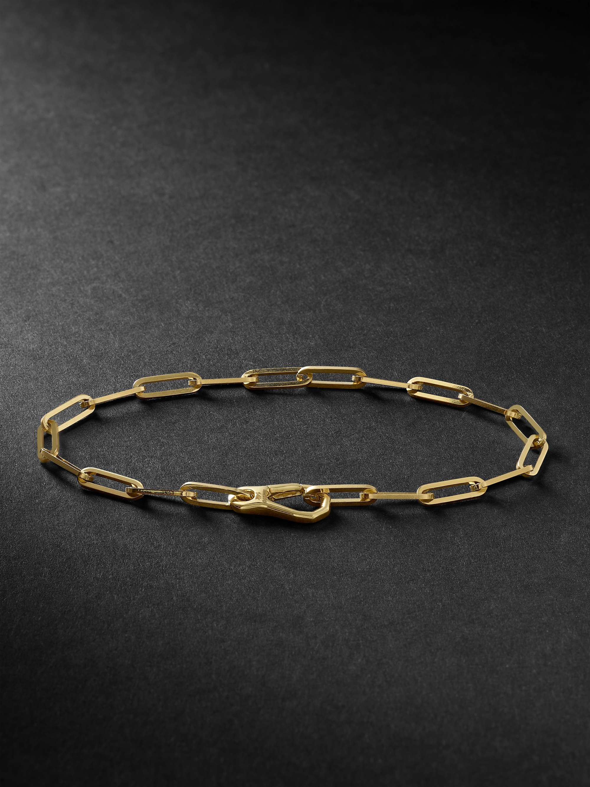 MATEO Long Link White Gold Bracelet