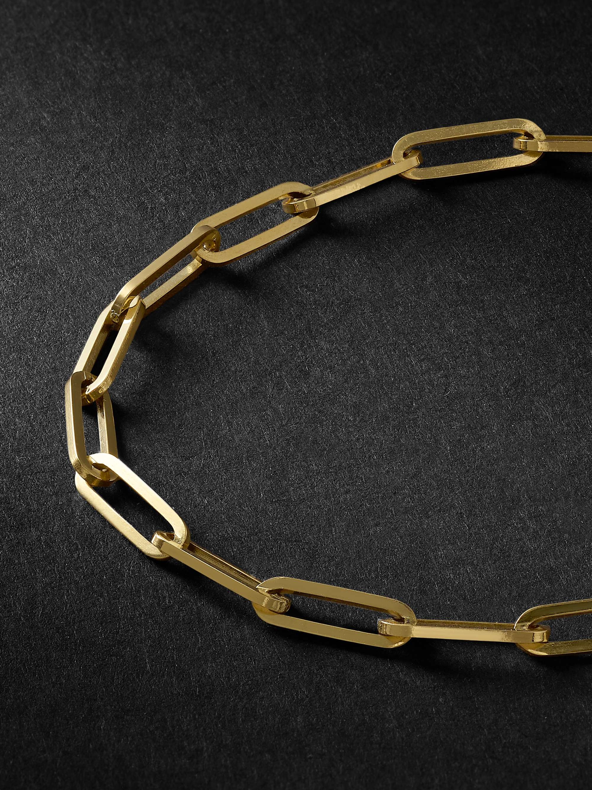 MATEO Long Link White Gold Bracelet