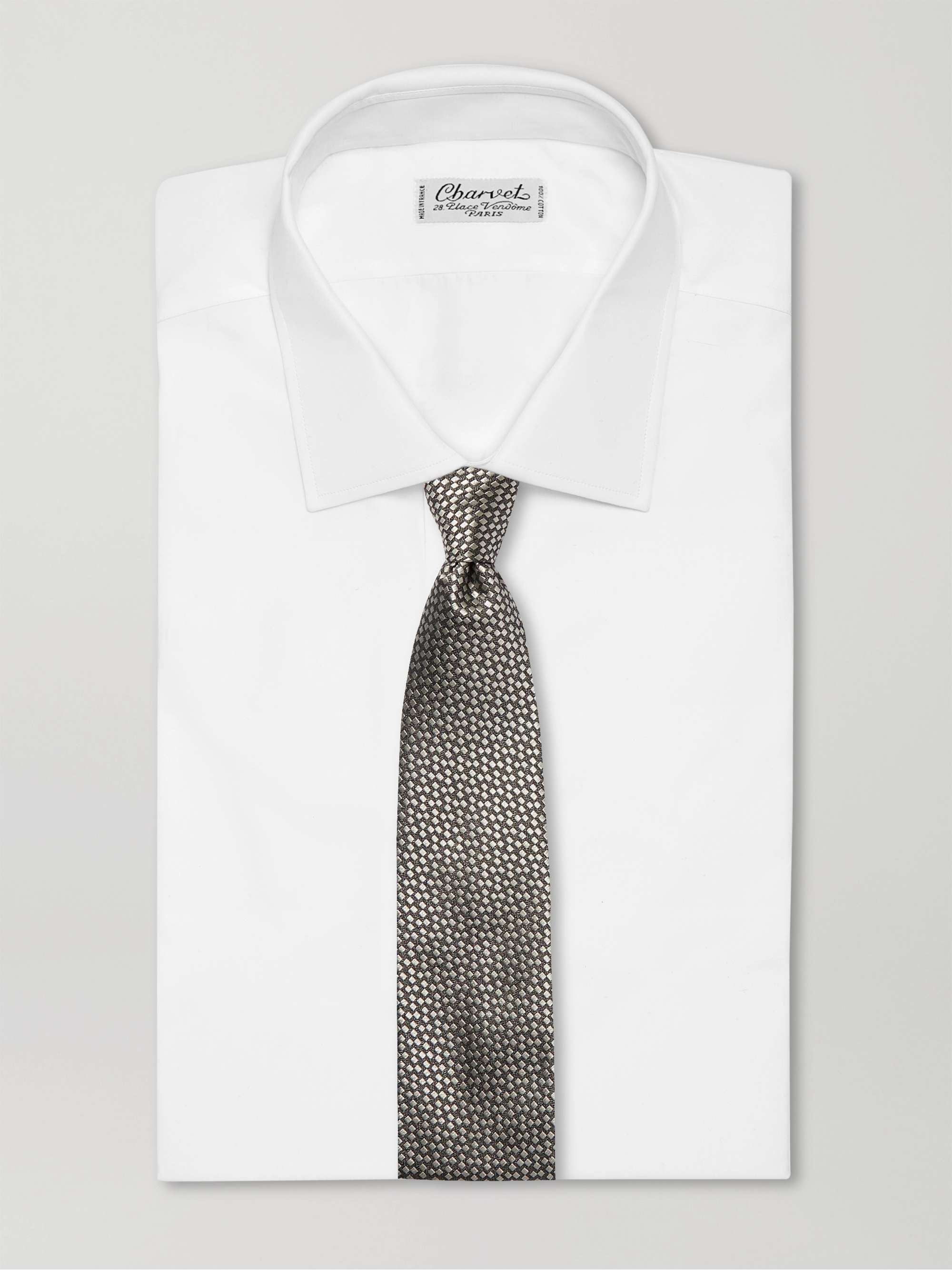 CHARVET 8.5cm Silk-Jacquard Tie