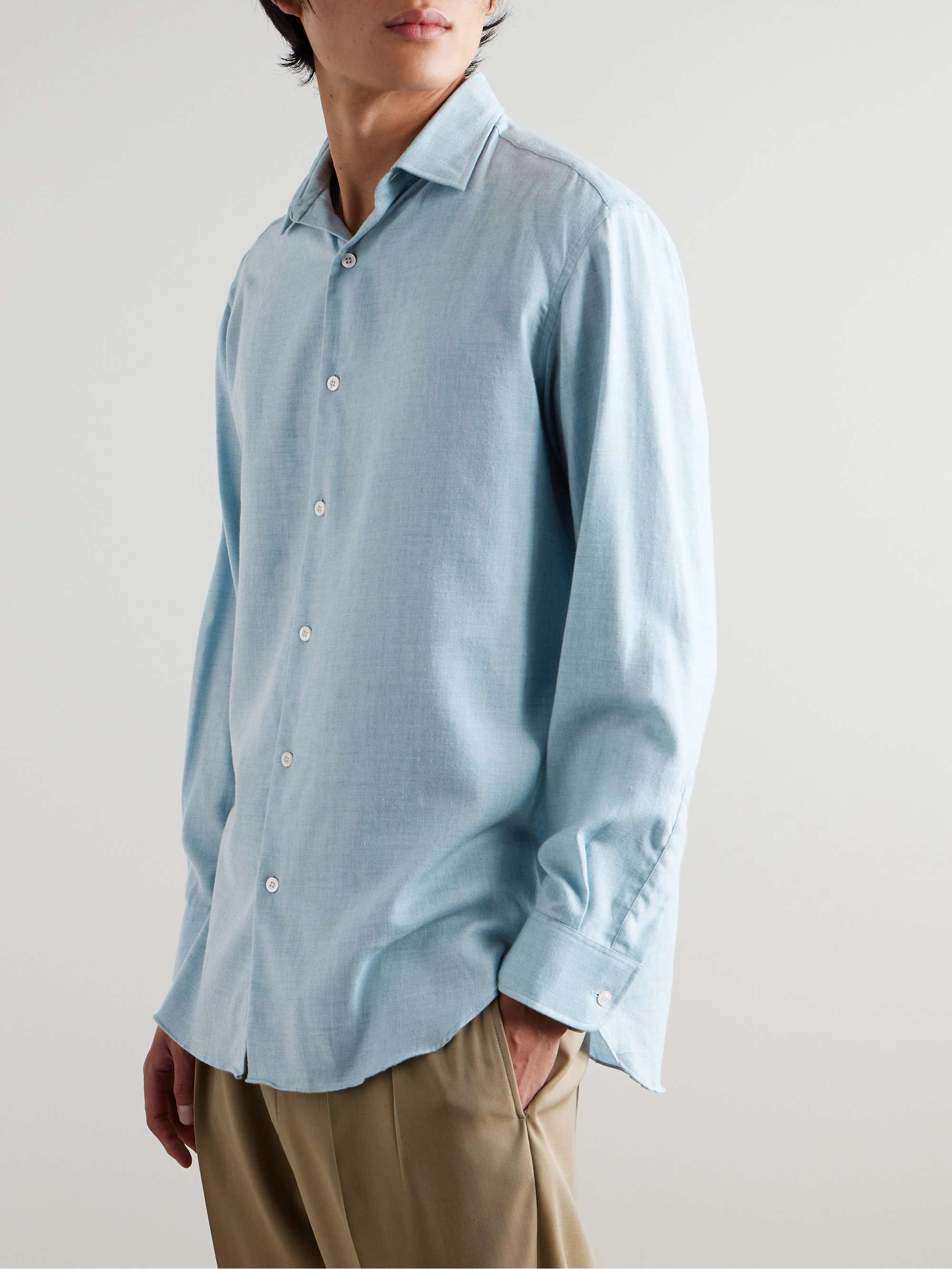 CHARVET Cotton and Wool-Blend Shirt