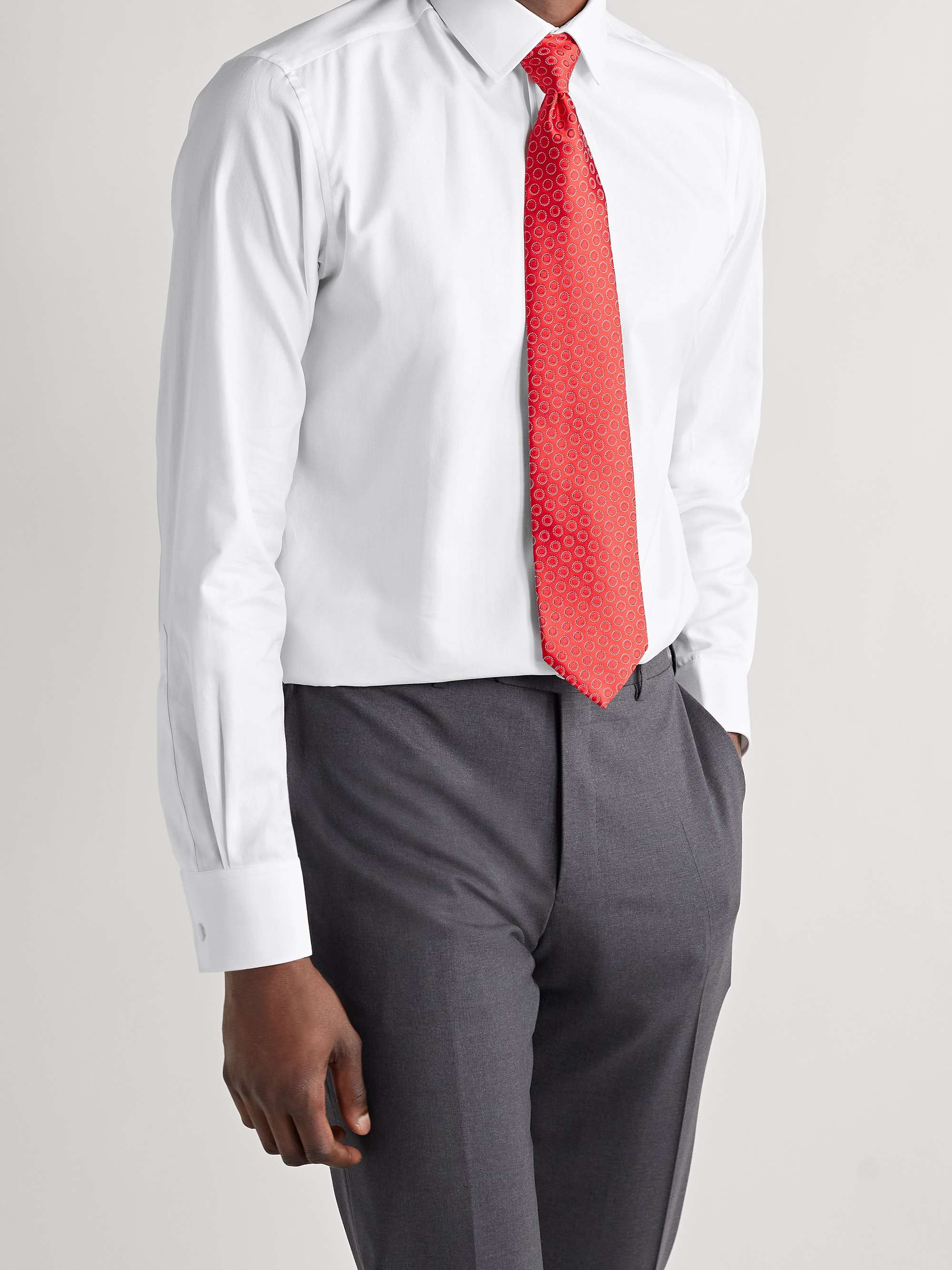 CHARVET Herringbone Cotton Shirt