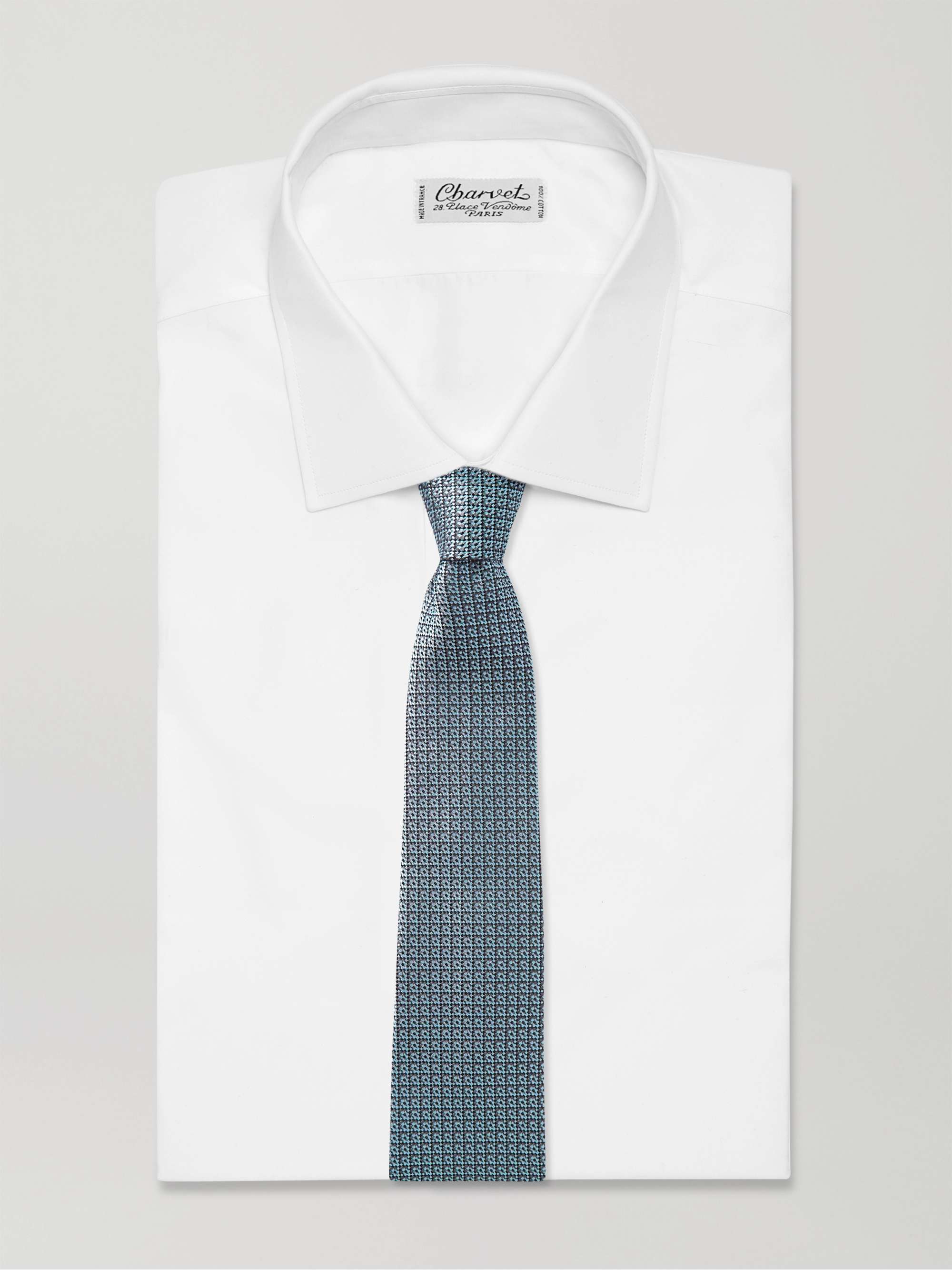 CHARVET 8.5cm Silk-Jacquard Tie