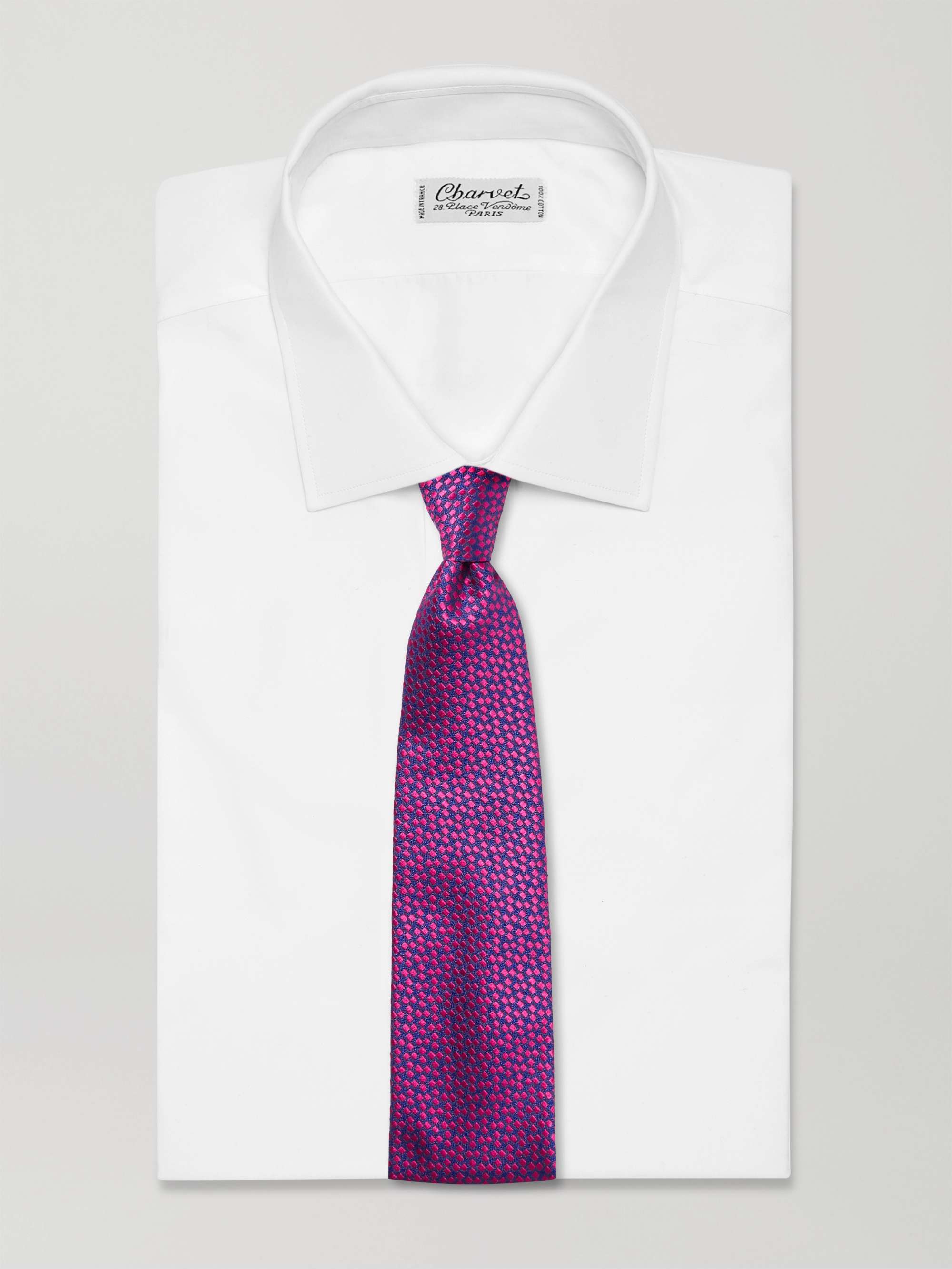 CHARVET 8.5cm Silk-Jacquard Tie