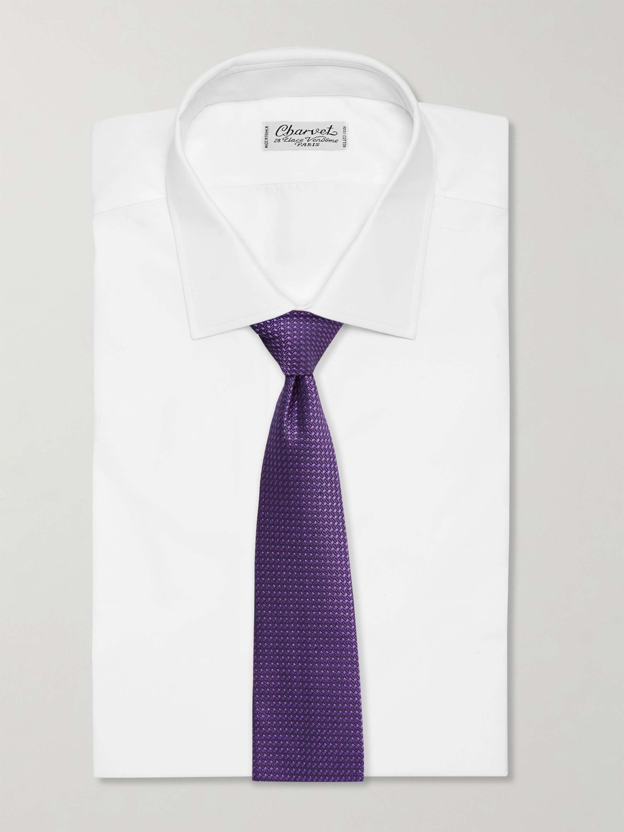 CHARVET 9cm Silk-Jacquard Tie