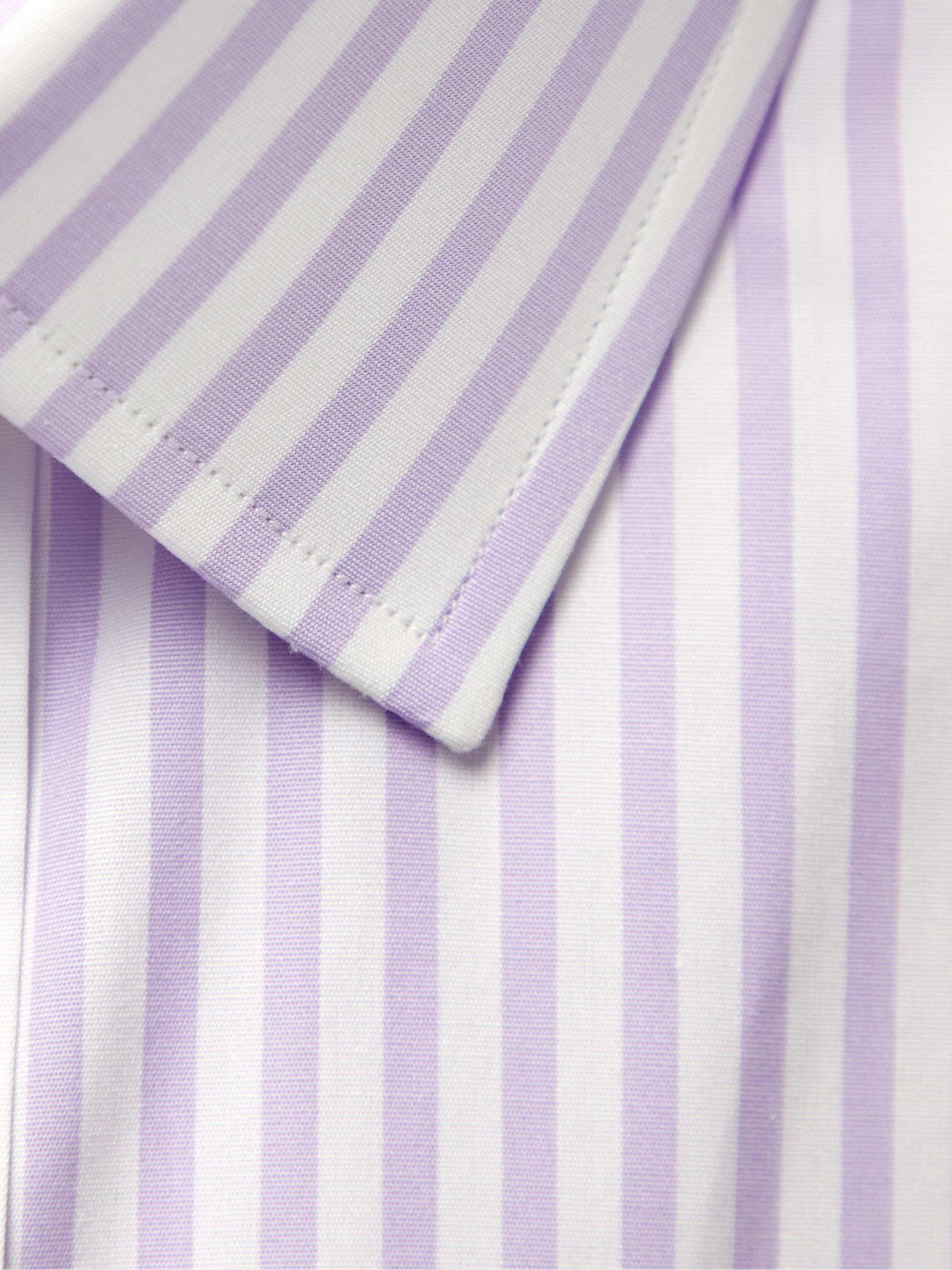 CHARVET Striped Cotton-Poplin Shirt
