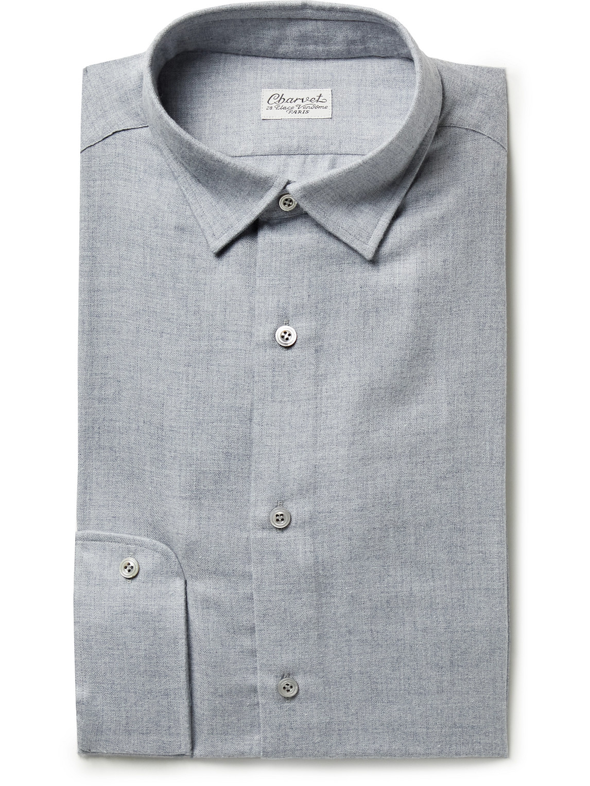 Cotton and Wool-Blend Shirt