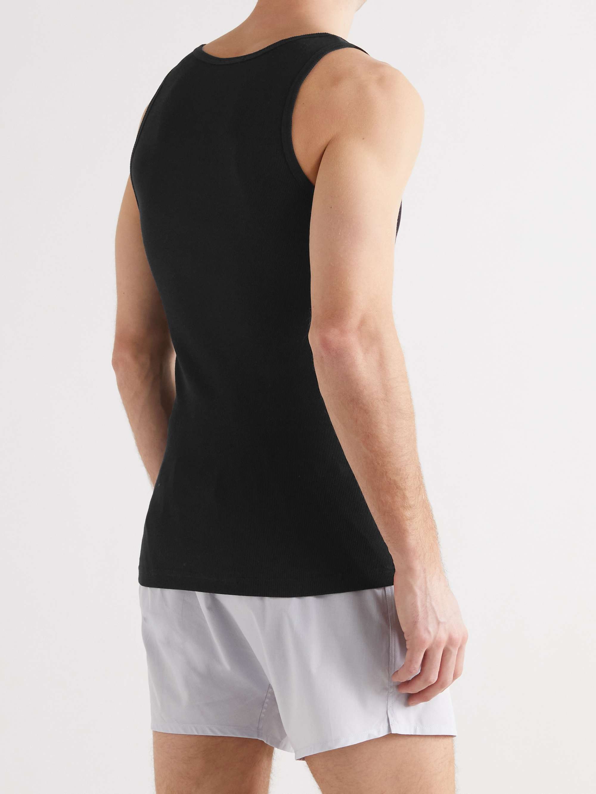 TOM FORD Ribbed Cotton and Modal-Blend Jersey Tank Top