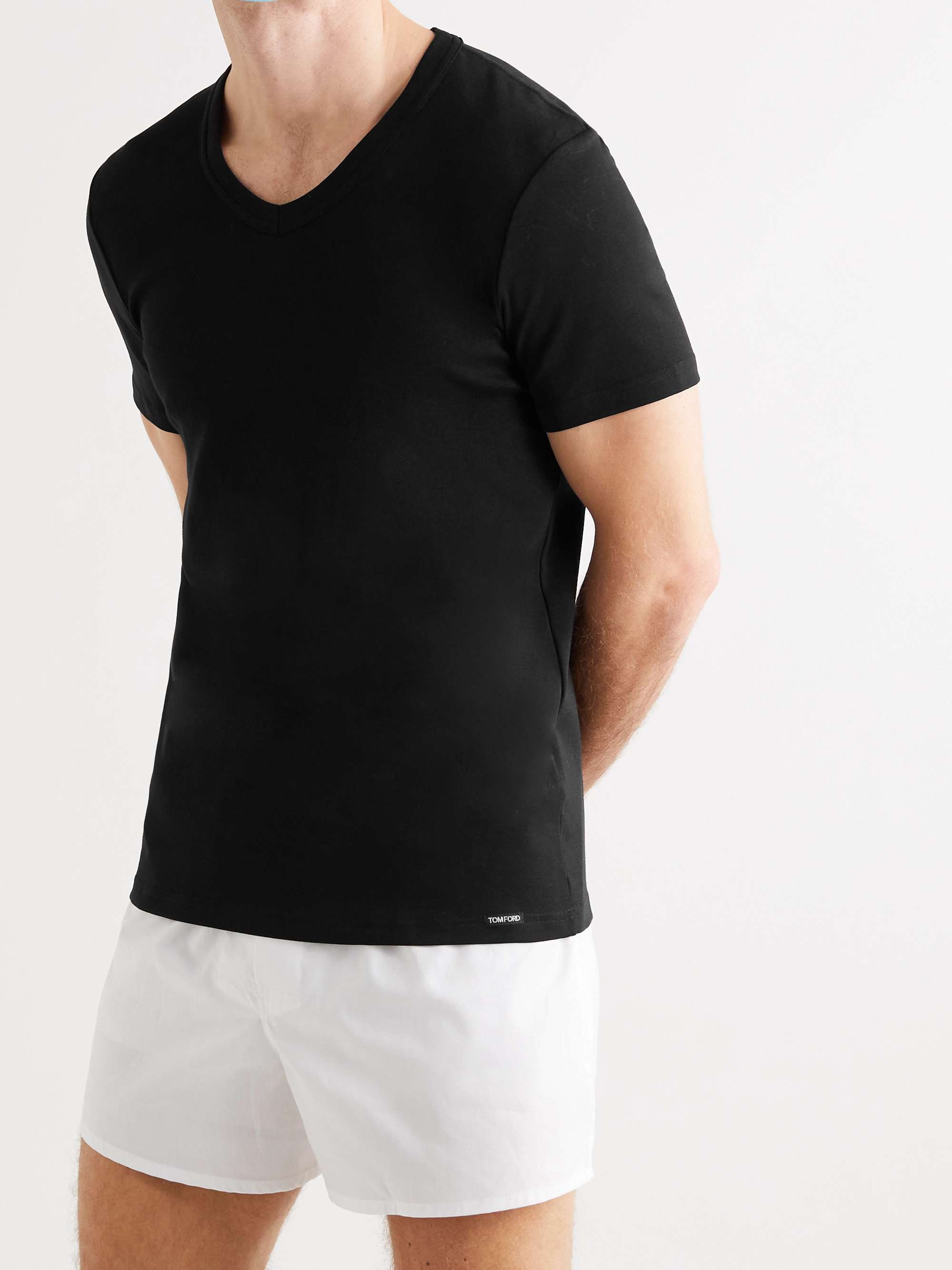 v neck jersey t shirt