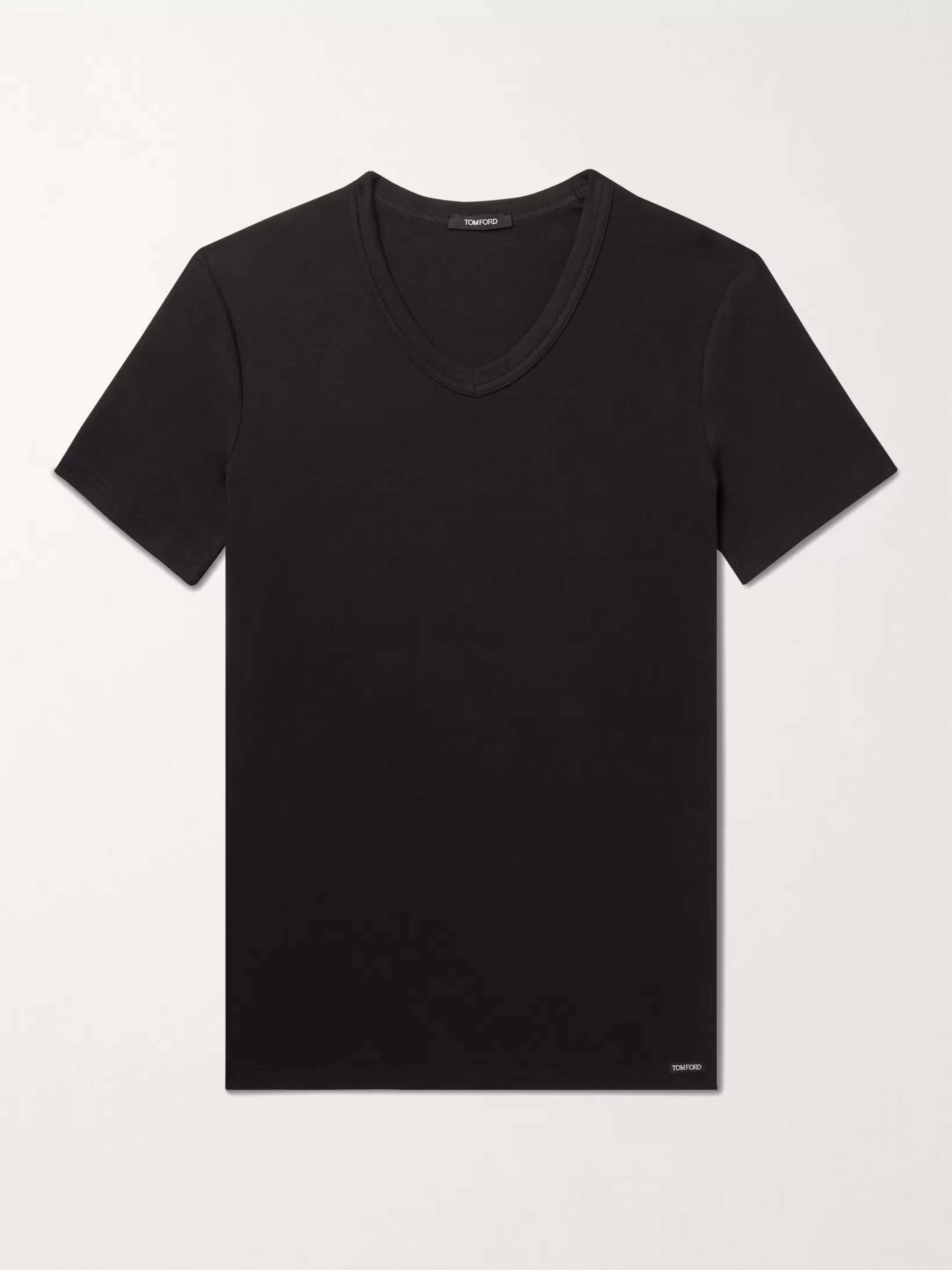 TOM FORD Slim-Fit Stretch-Cotton Jersey T-Shirt Men PORTER