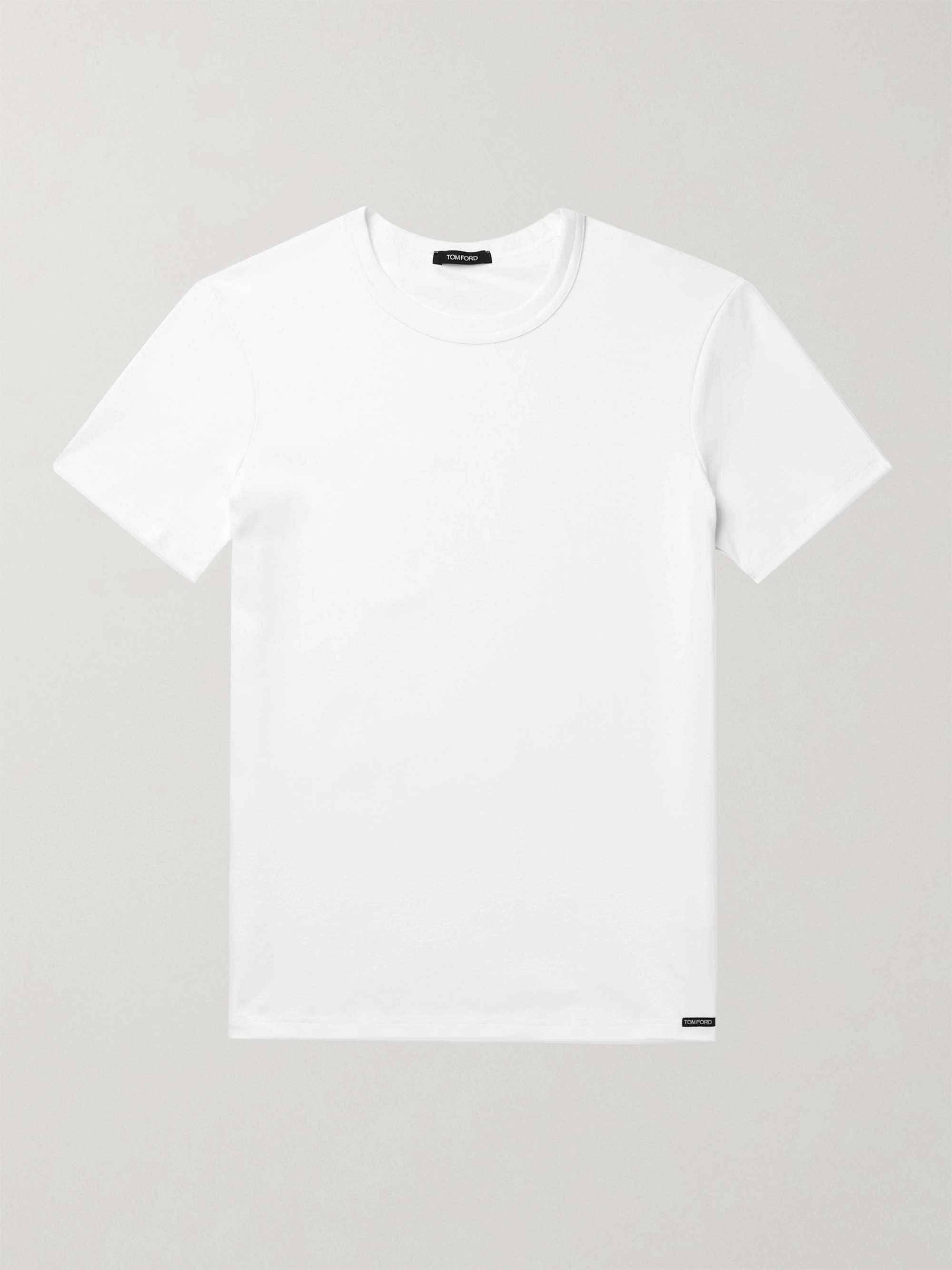 Slim-Fit Stretch-Cotton Jersey T-Shirt