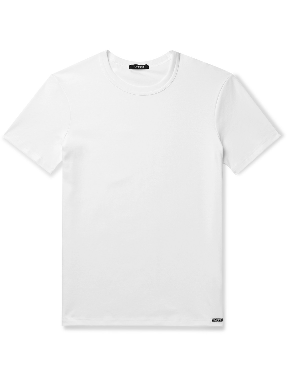 Tom Ford Slim-fit Stretch-cotton Jersey T-shirt In White