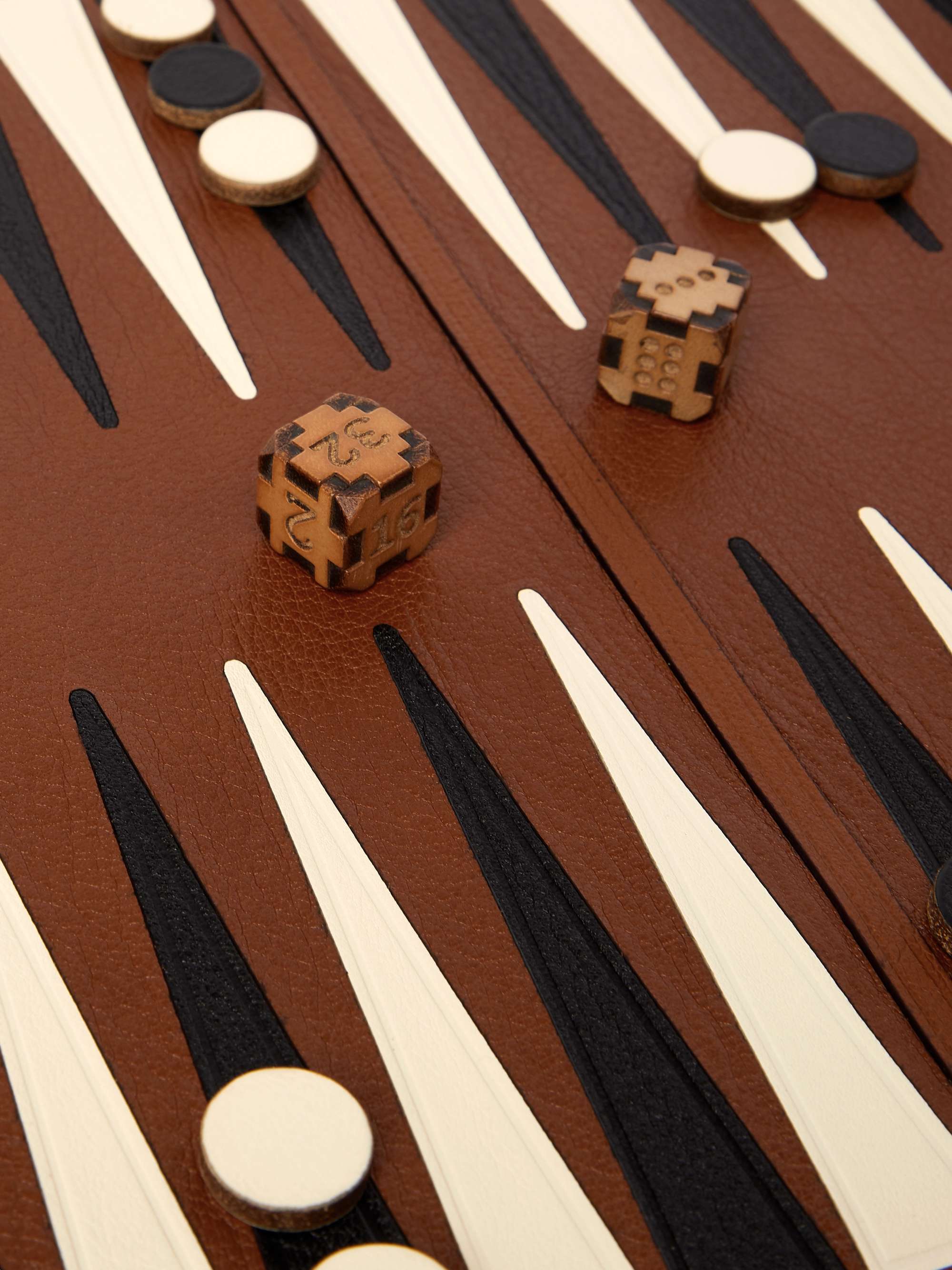 MÉTIER Portable Leather Backgammon Set