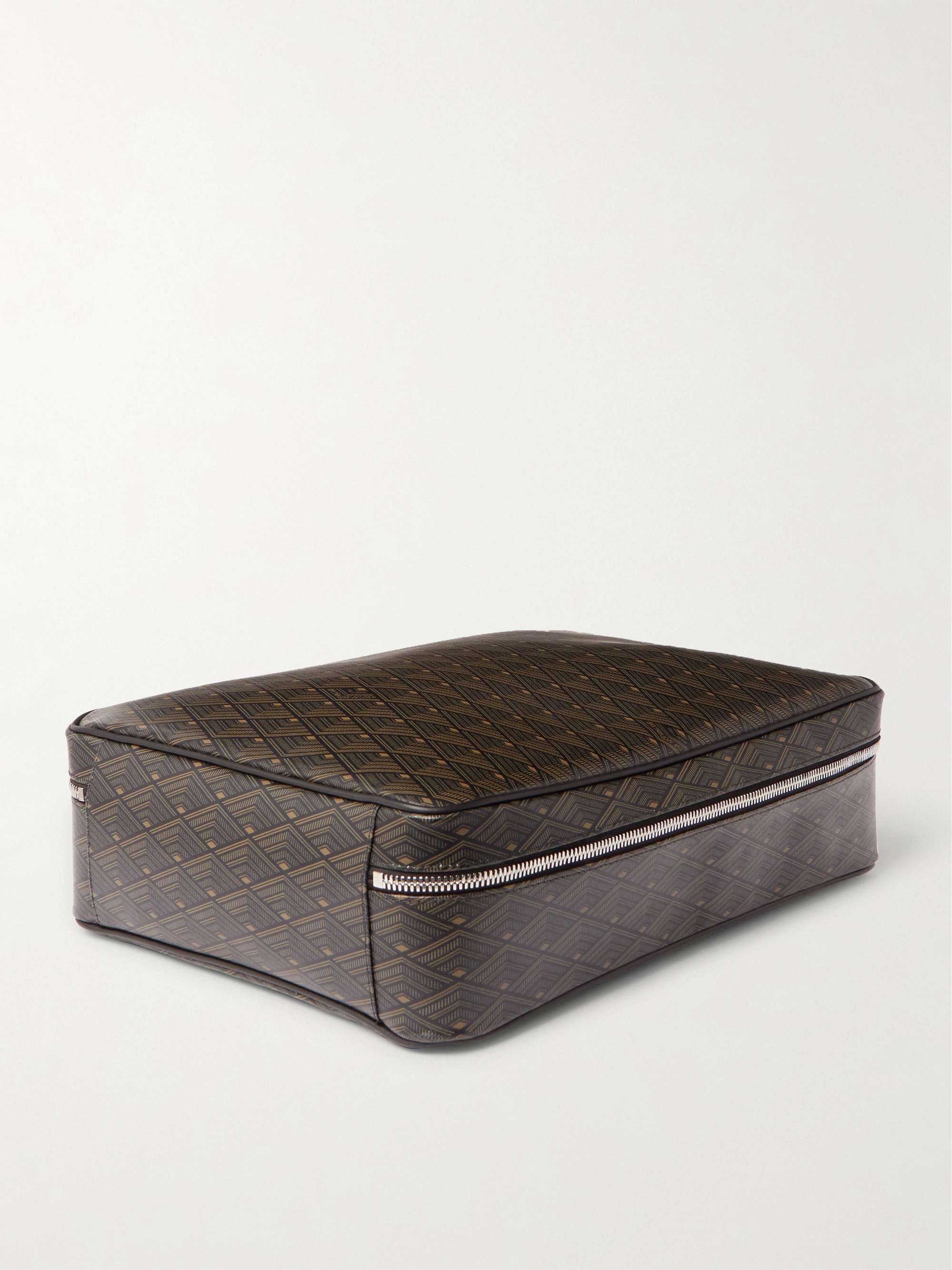 MÉTIER Medium Leather-Trimmed Printed Canvas Clothing Pouch